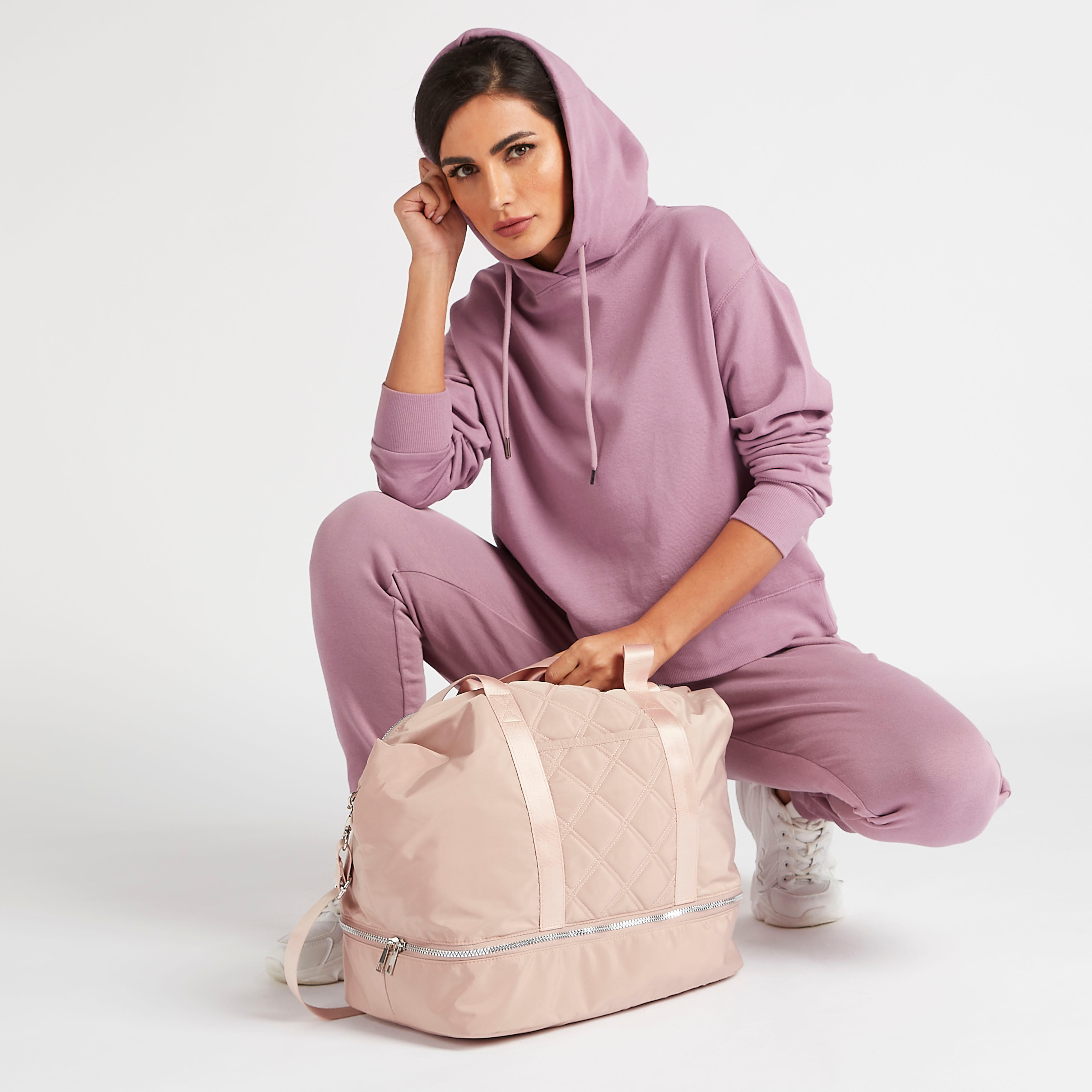 شنطة كتف مبطنة بحزام قابل للتّعديل وسحّاب إغلاق-women-bagsandwallets-handbags-image-5