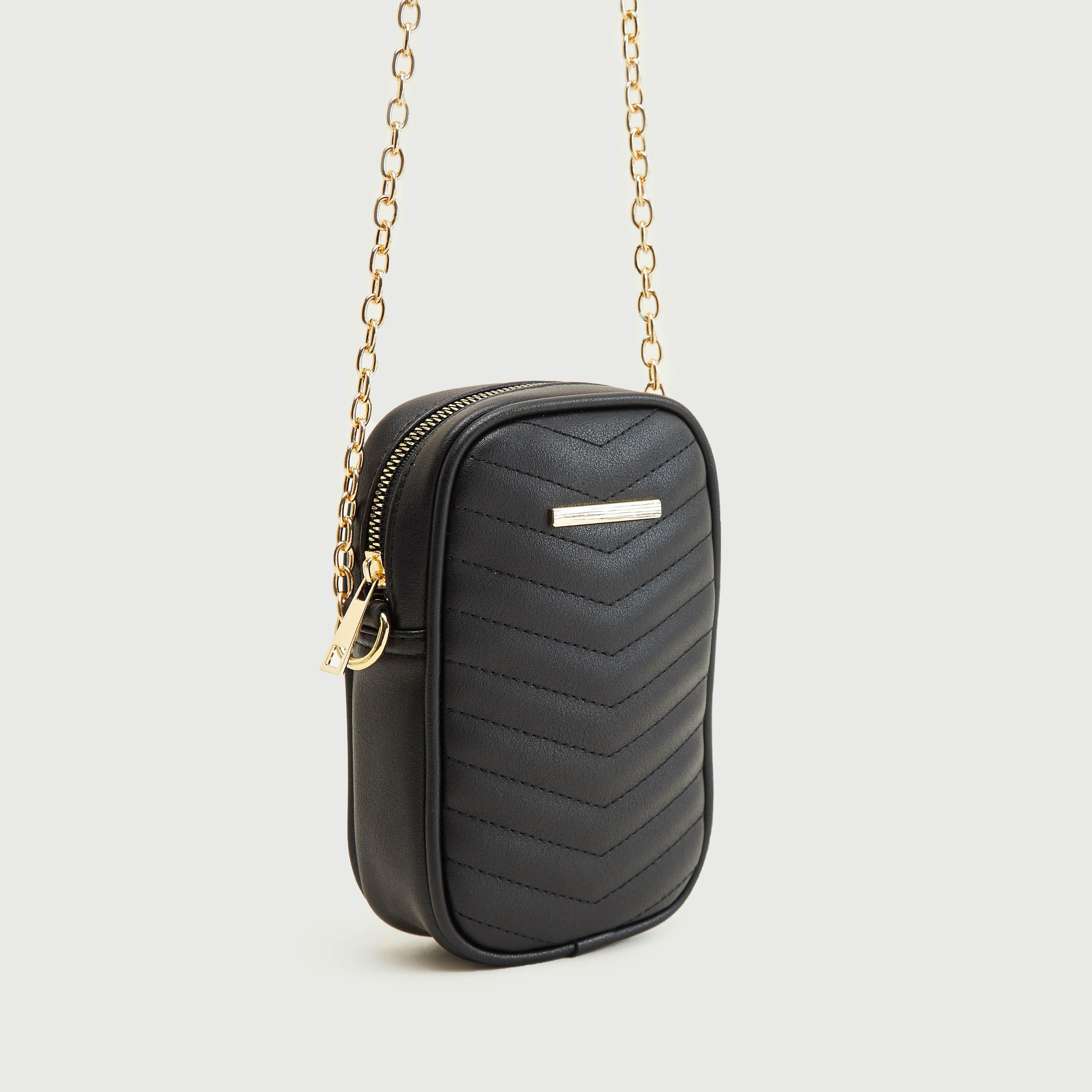 شنطة كروس بودي مبطنة بحزام سلسلة وسحّاب إغلاق-women-bagsandwallets-handbags-image-3