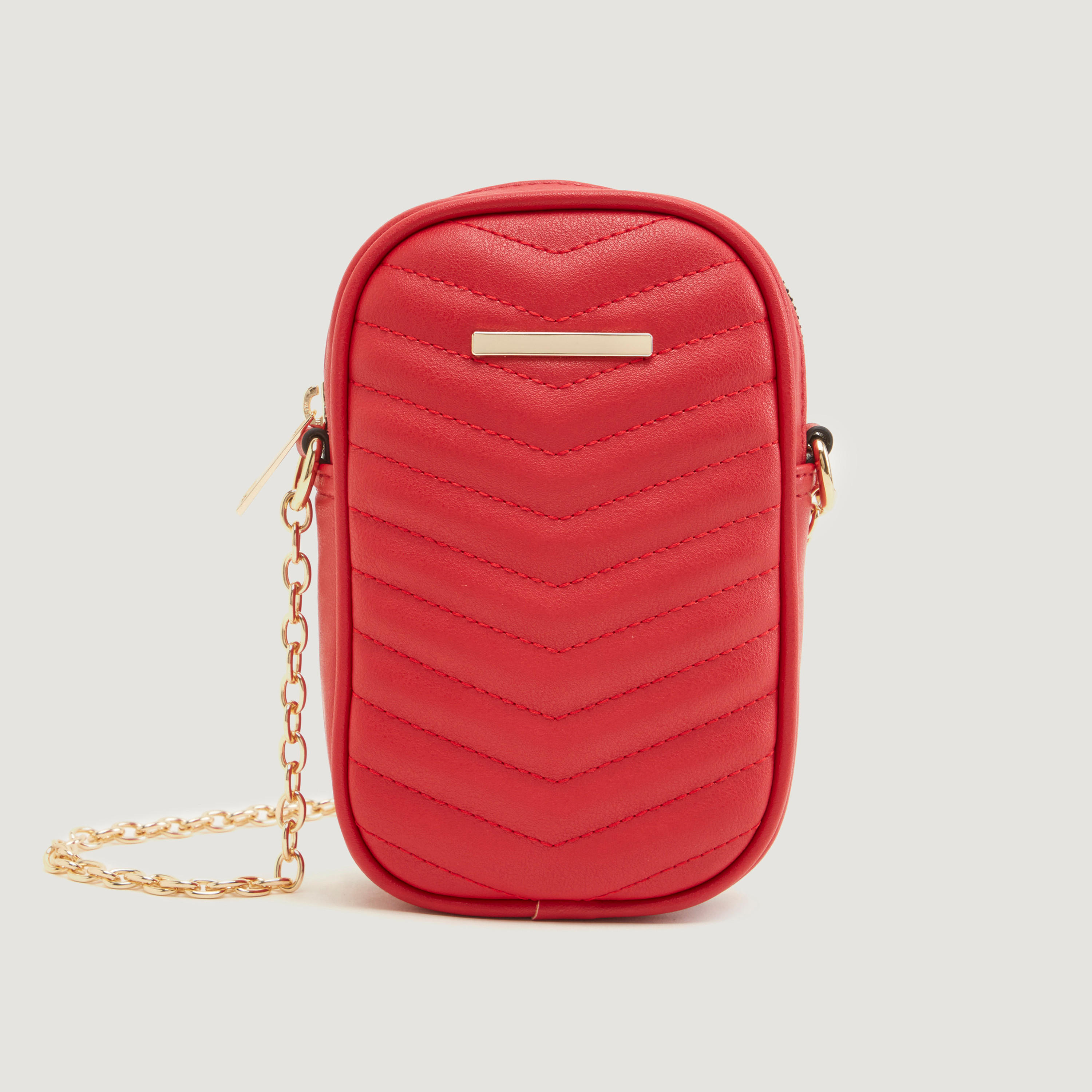 شنطة كروس بودي مبطنة بحزام سلسلة وسحّاب إغلاق-women-bagsandwallets-handbags-image-1