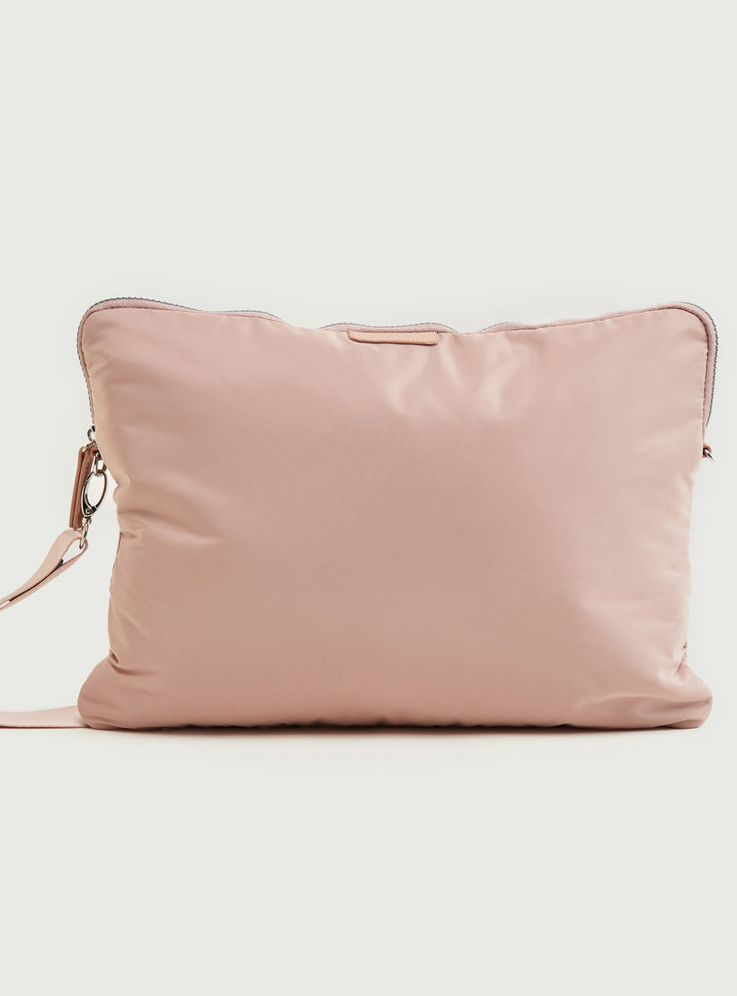 Solid Shoulder Bag with Zipper Closure and Adjustable Strap-women-bagsandwallets-handbags-image-1