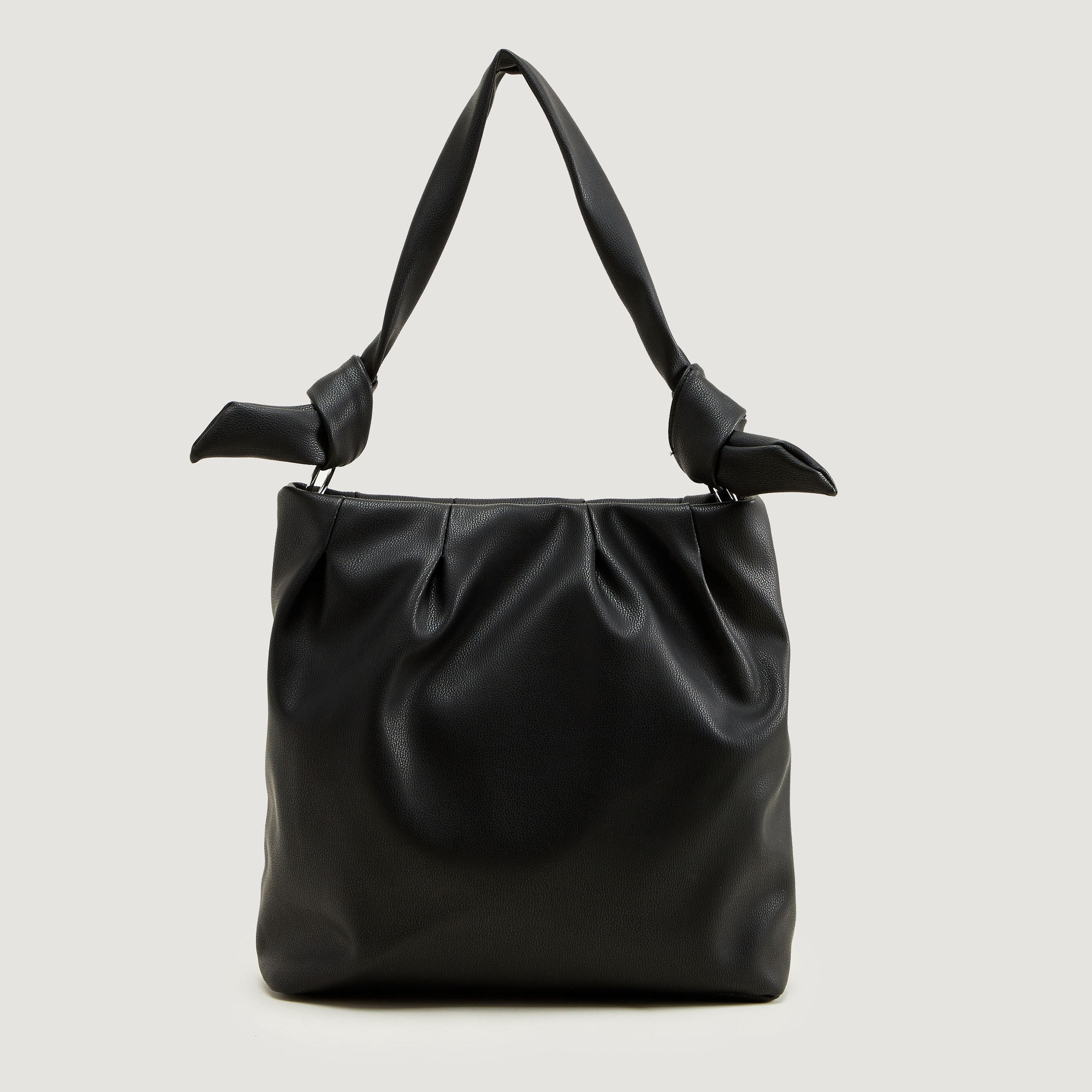 شنطة كتف سادة بسحّاب إغلاق ومقبض-women-bagsandwallets-handbags-image-5