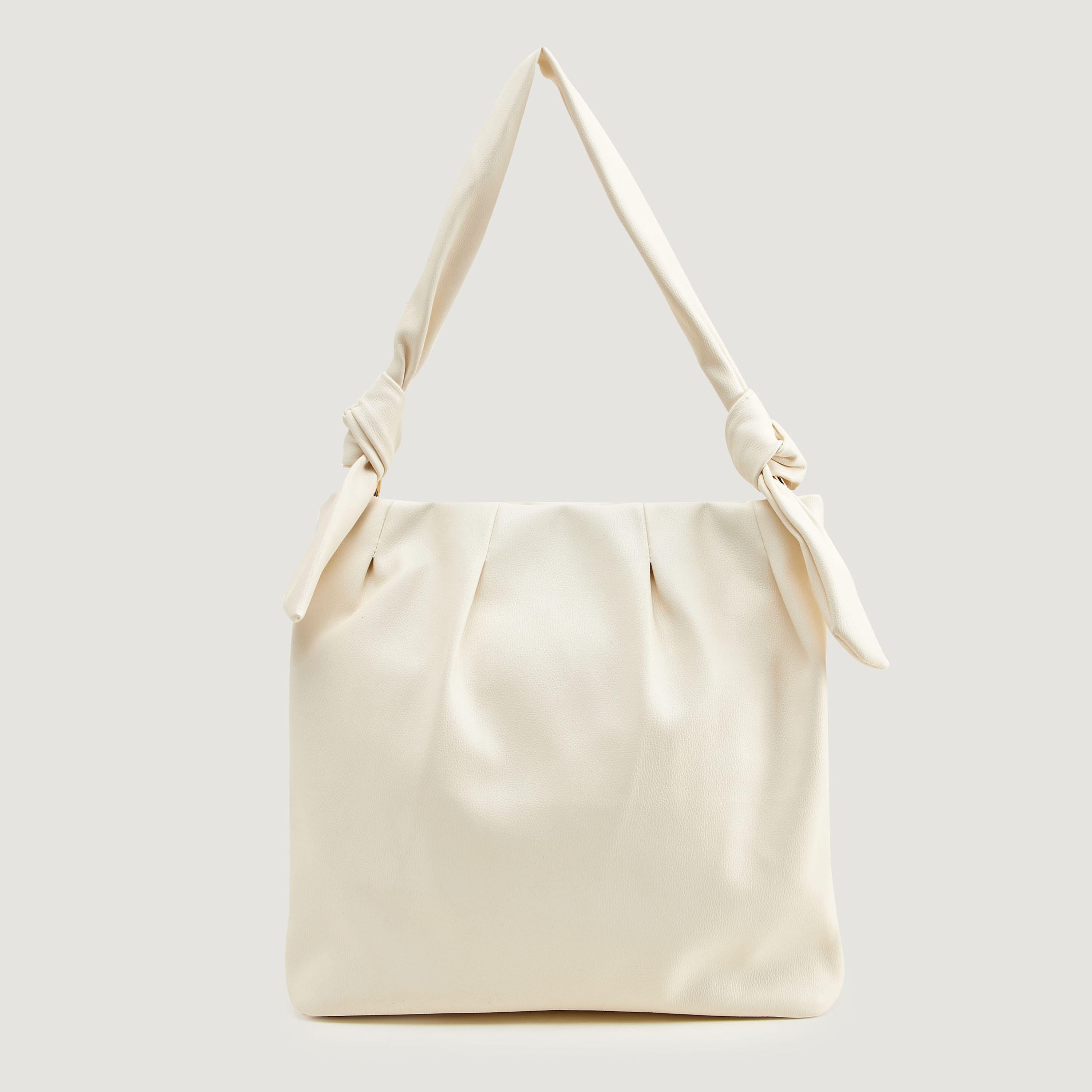 Solid Shoulder Bag with Zipper Closure and Handle-women-bagsandwallets-handbags-image-1