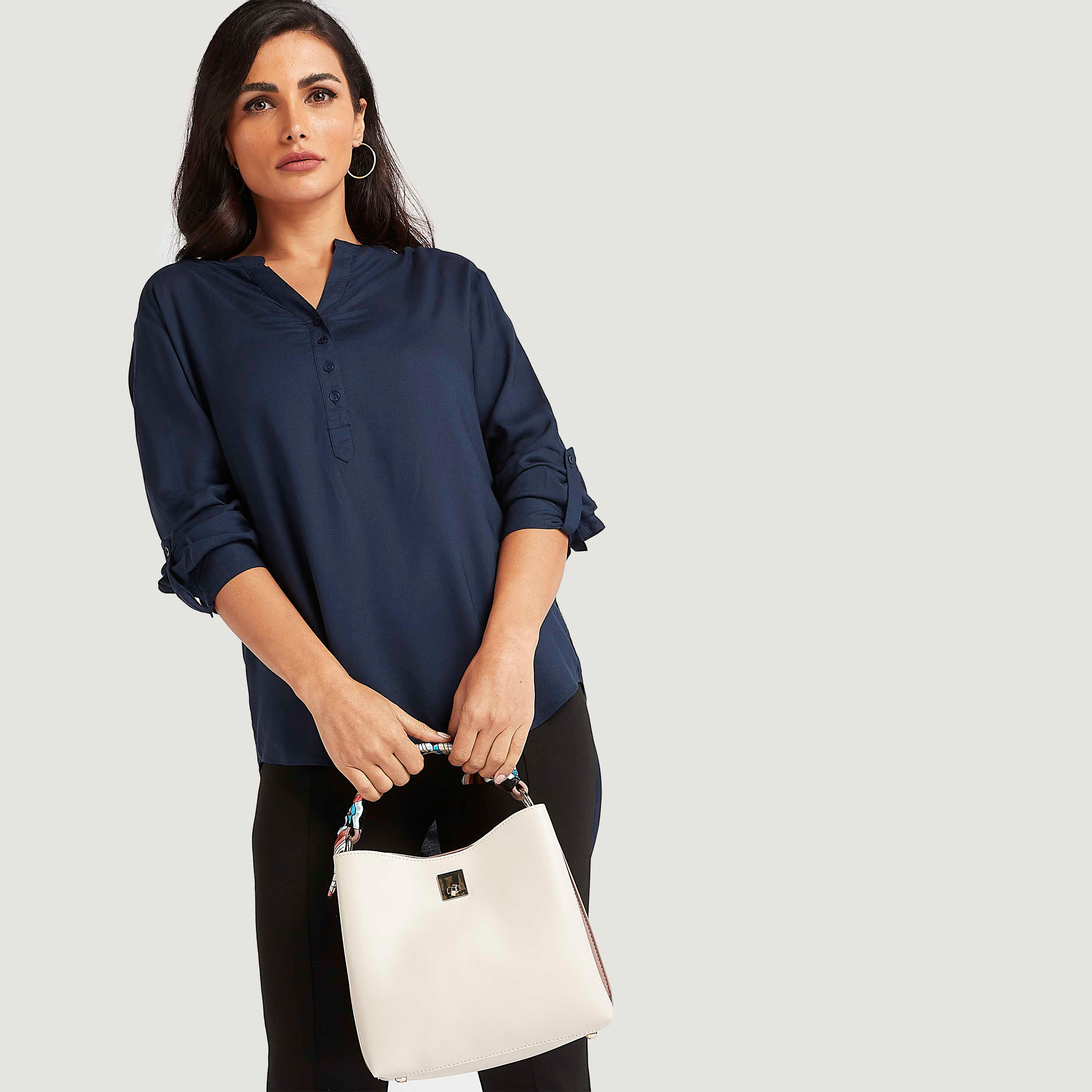 شنطة كتف سادة بقفل إغلاق مزدوج-women-bagsandwallets-handbags-image-4