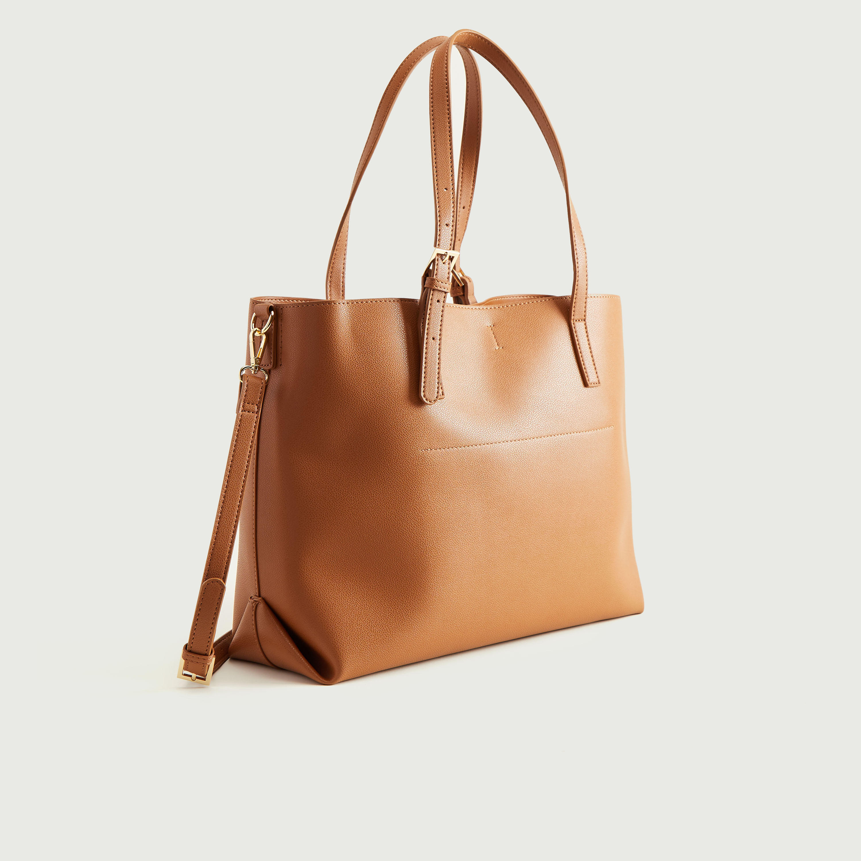 شنطة توتي بارزة الملمس بمقابض مزدوجة وحزام قابل للفصل-women-bagsandwallets-handbags-image-3