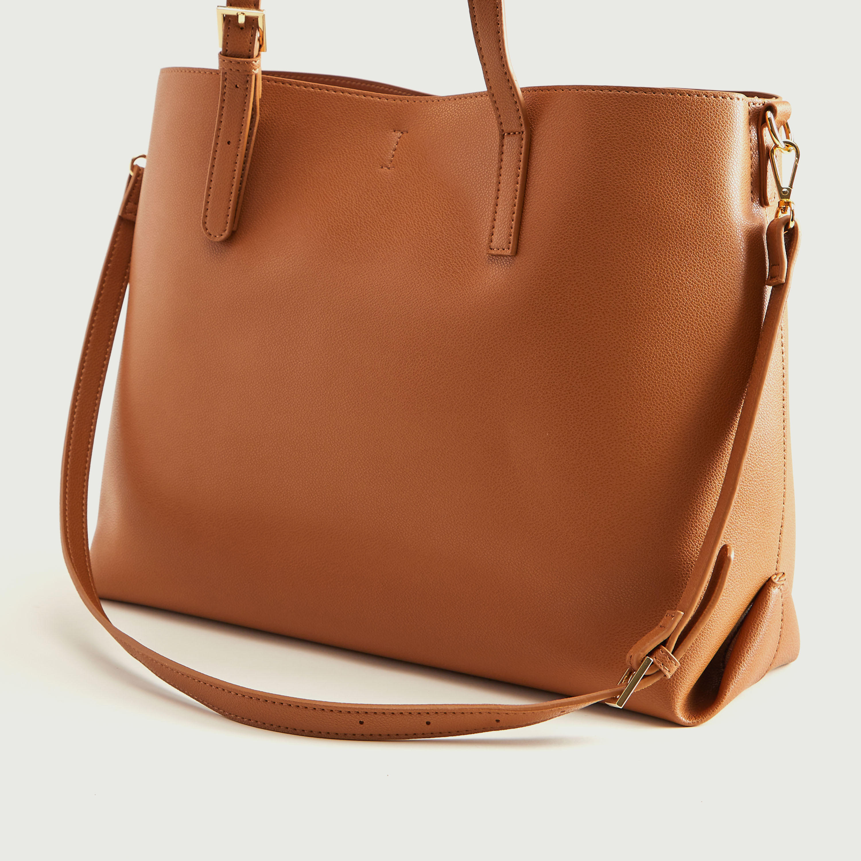 شنطة توتي بارزة الملمس بمقابض مزدوجة وحزام قابل للفصل-women-bagsandwallets-handbags-image-4