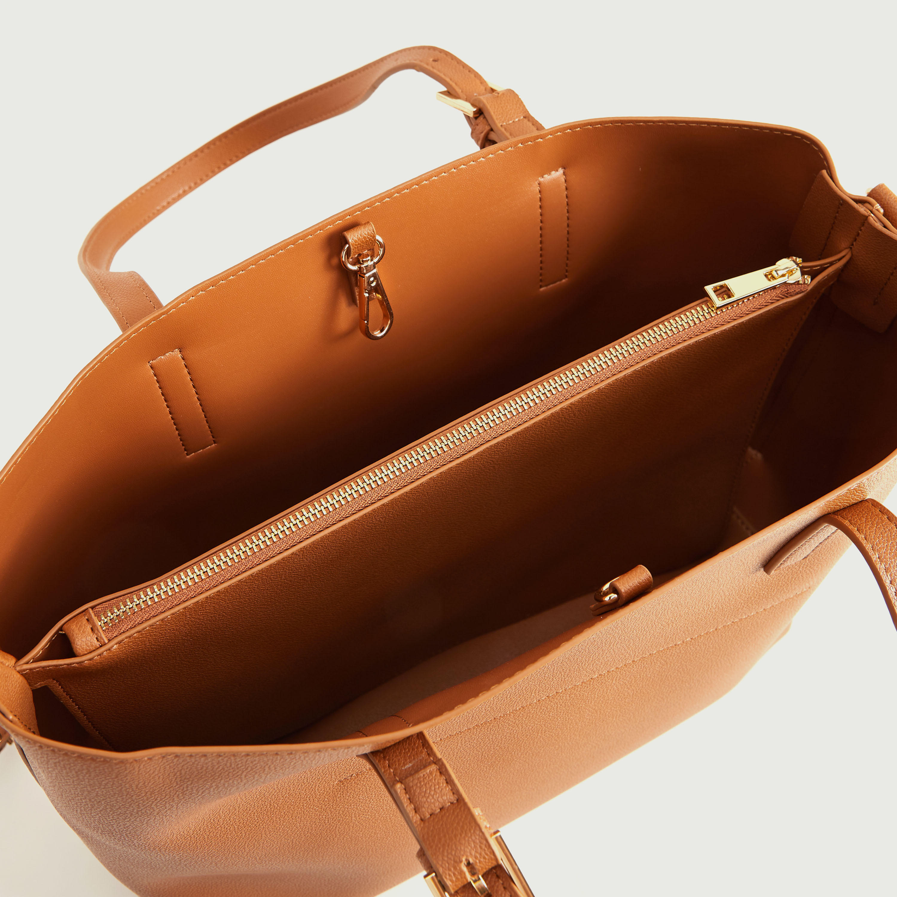 شنطة توتي بارزة الملمس بمقابض مزدوجة وحزام قابل للفصل-women-bagsandwallets-handbags-image-6