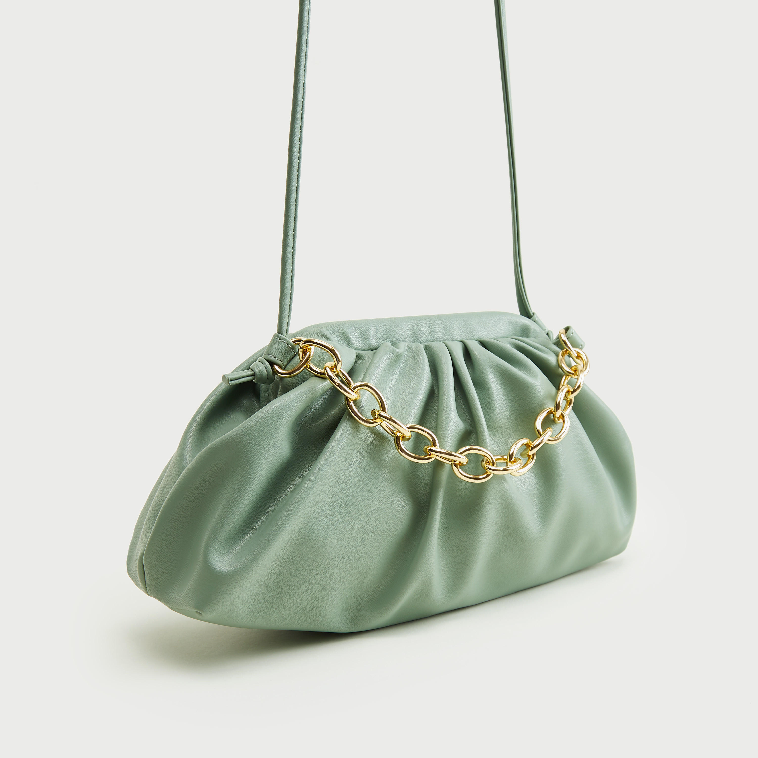 Solid Clutch with Link Chain Handle and Strap-women-bagsandwallets-handbags-image-3