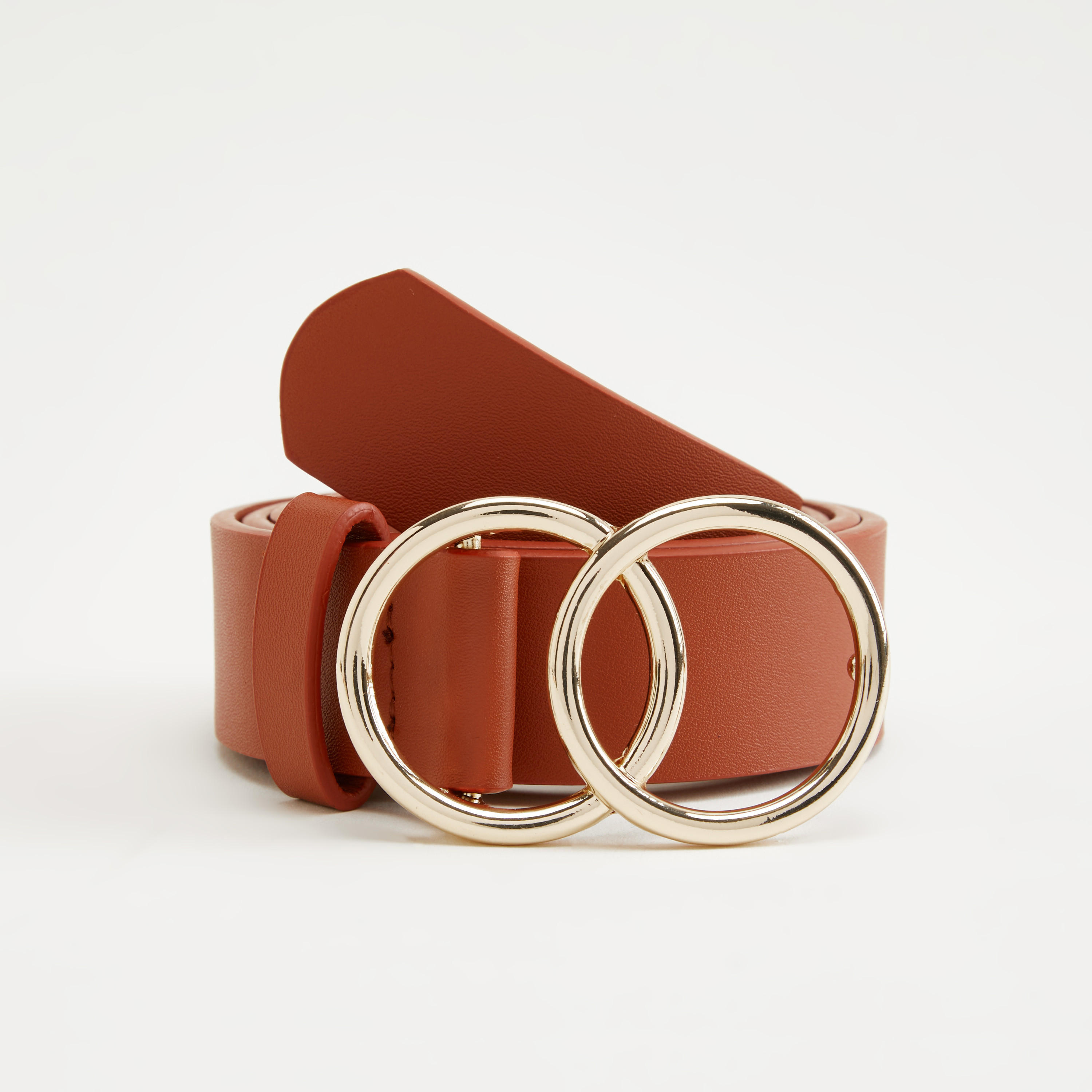 Solid Double O-Ring Leather Belt-women-clothingaccessories-belts-image-1
