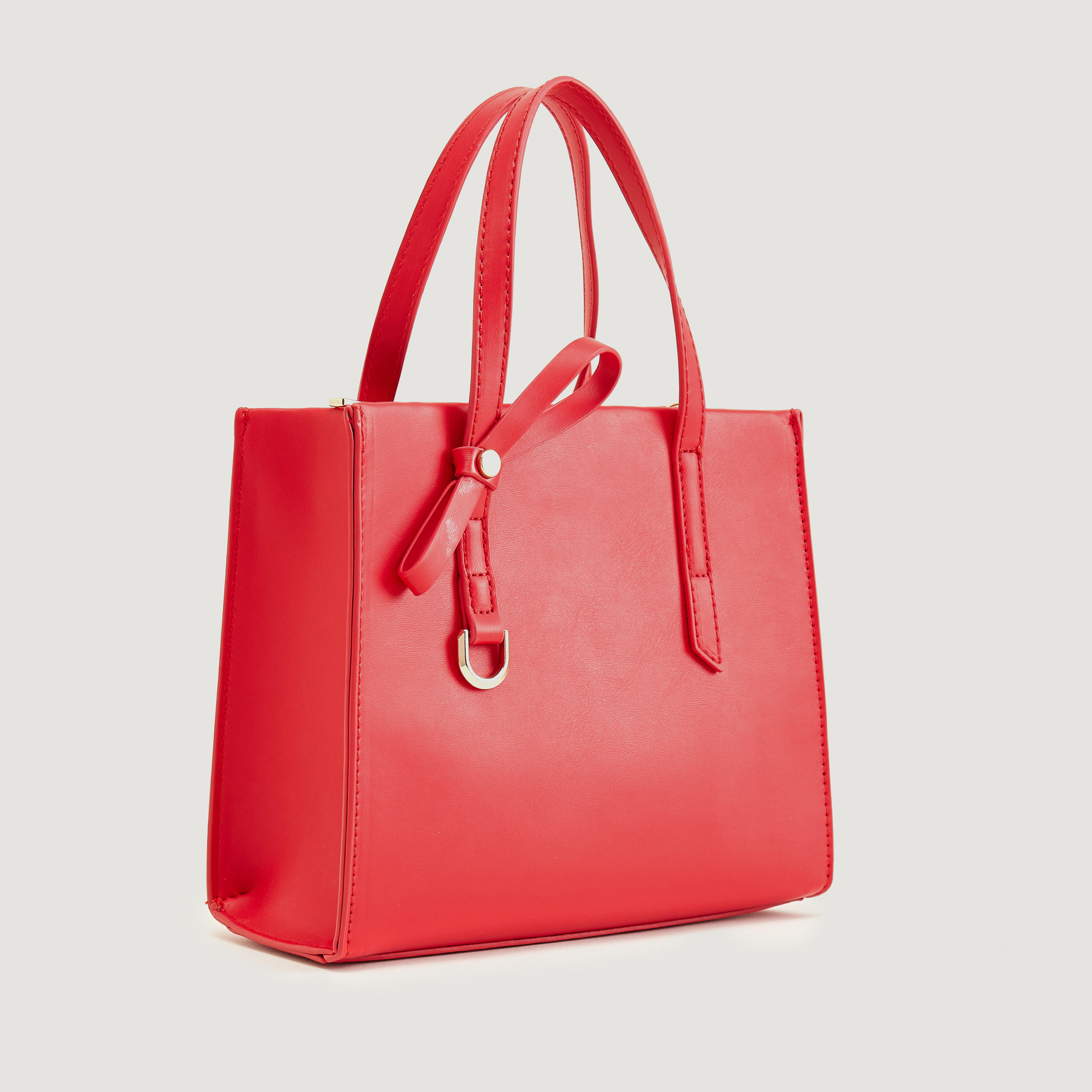 شنطة توتي سادة بسحّاب إغلاق ومقابض مزدوجة-women-bagsandwallets-handbags-image-2