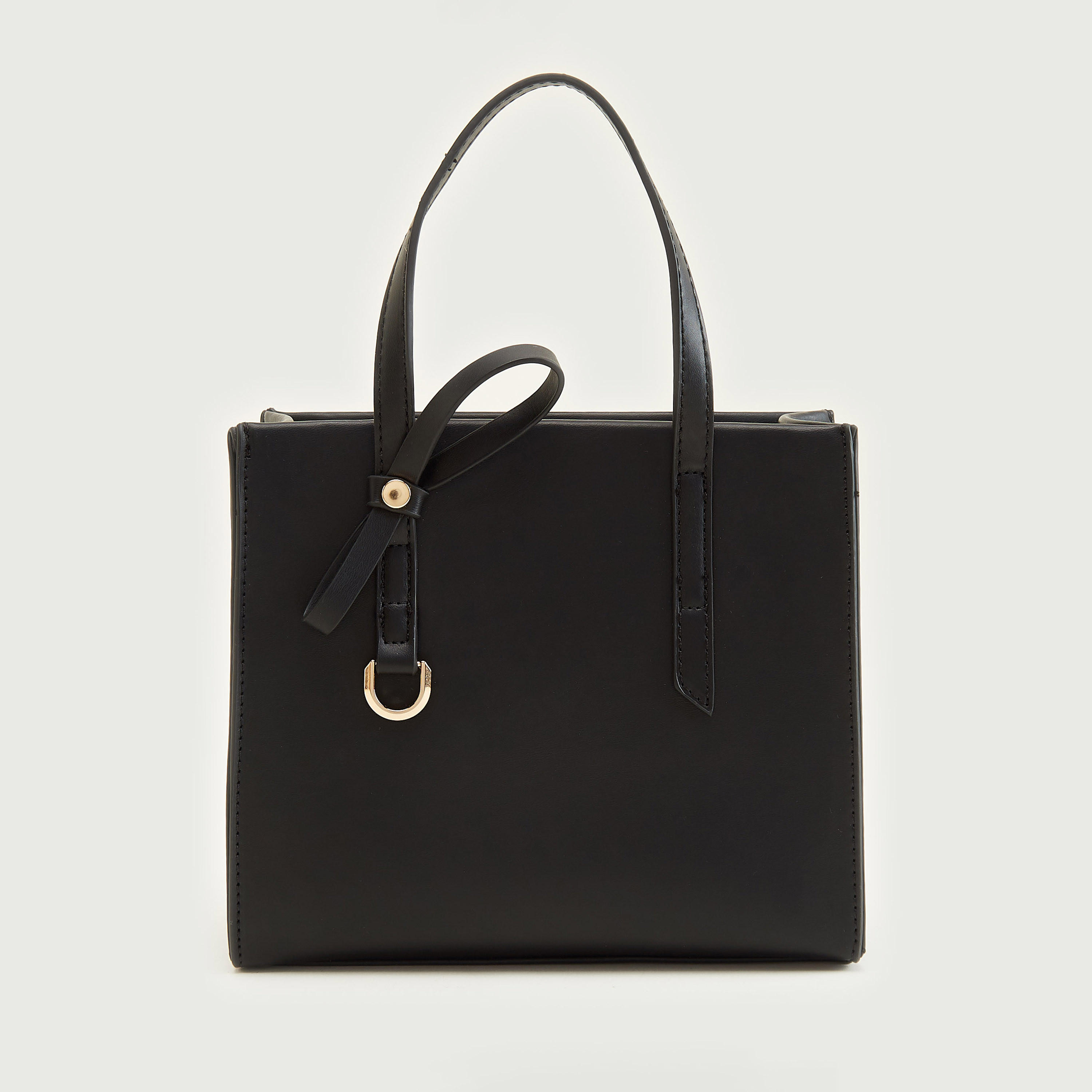 شنطة توتي سادة بسحّاب إغلاق ومقابض مزدوجة-women-bagsandwallets-handbags-image-5