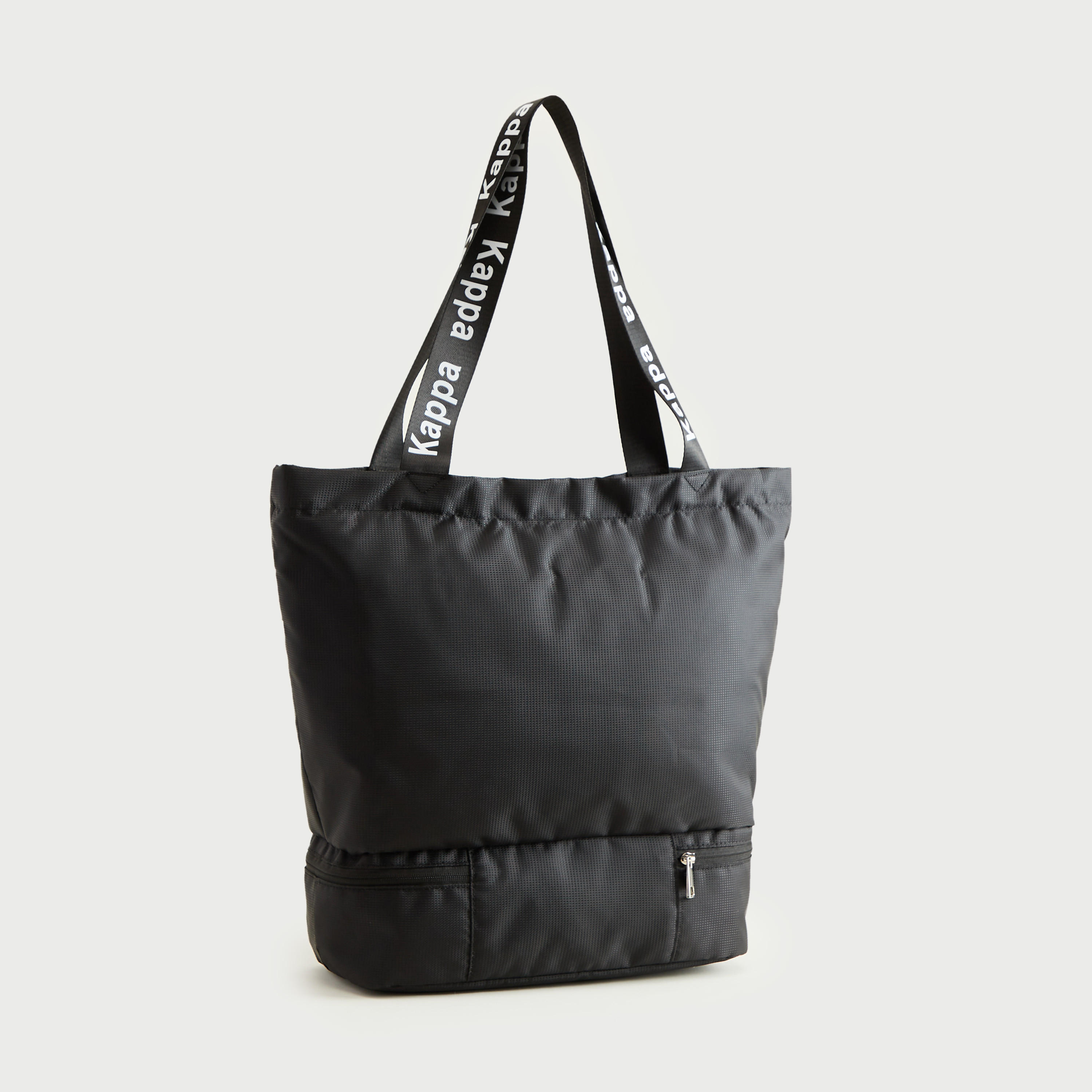 شنطة توتي سادة بسحّاب إغلاق ومقابض مزدوجة من كابا-women-bagsandwallets-handbags-image-4