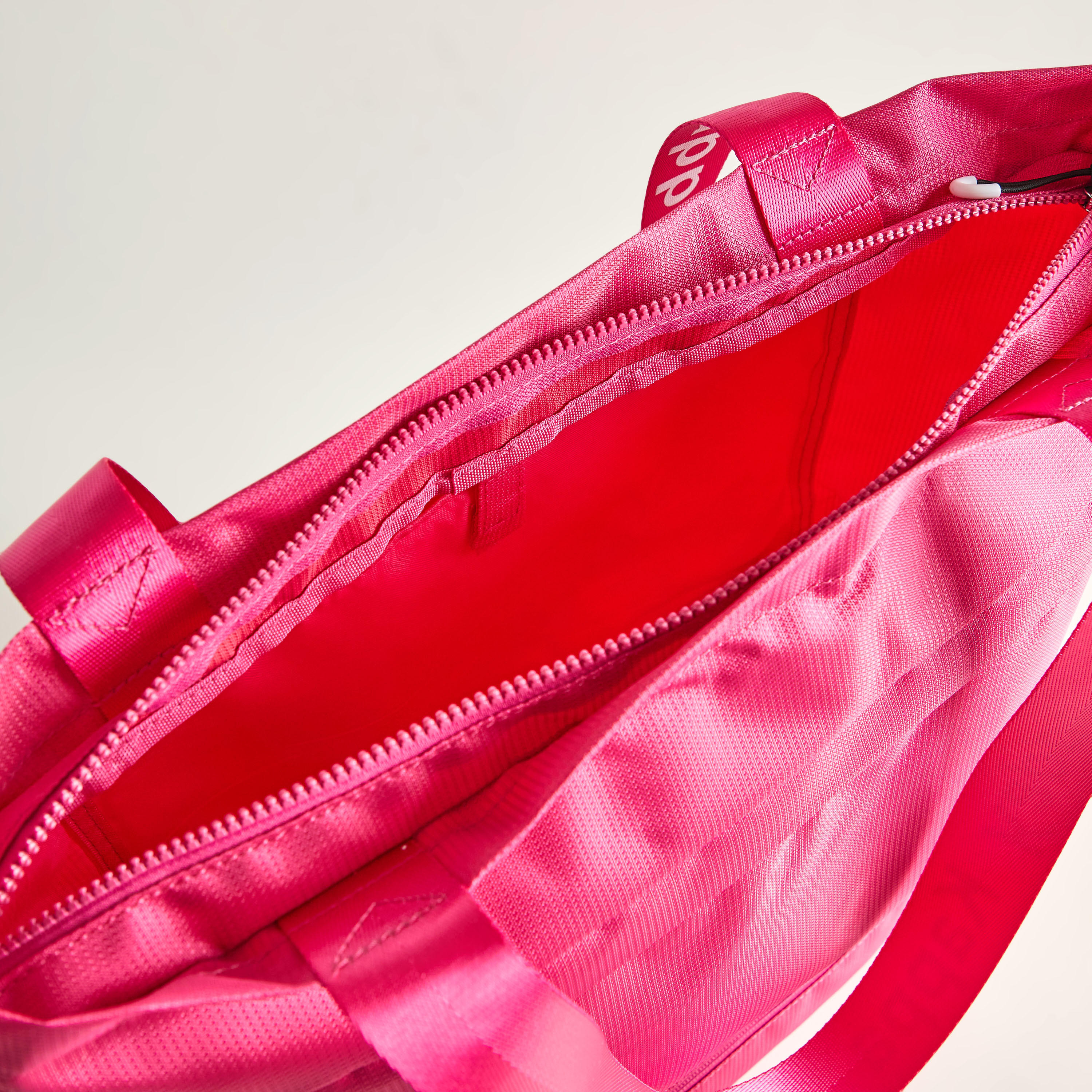 Kappa Solid Tote Bag with Double Handles and Zipper Closure-women-bagsandwallets-handbags-image-6