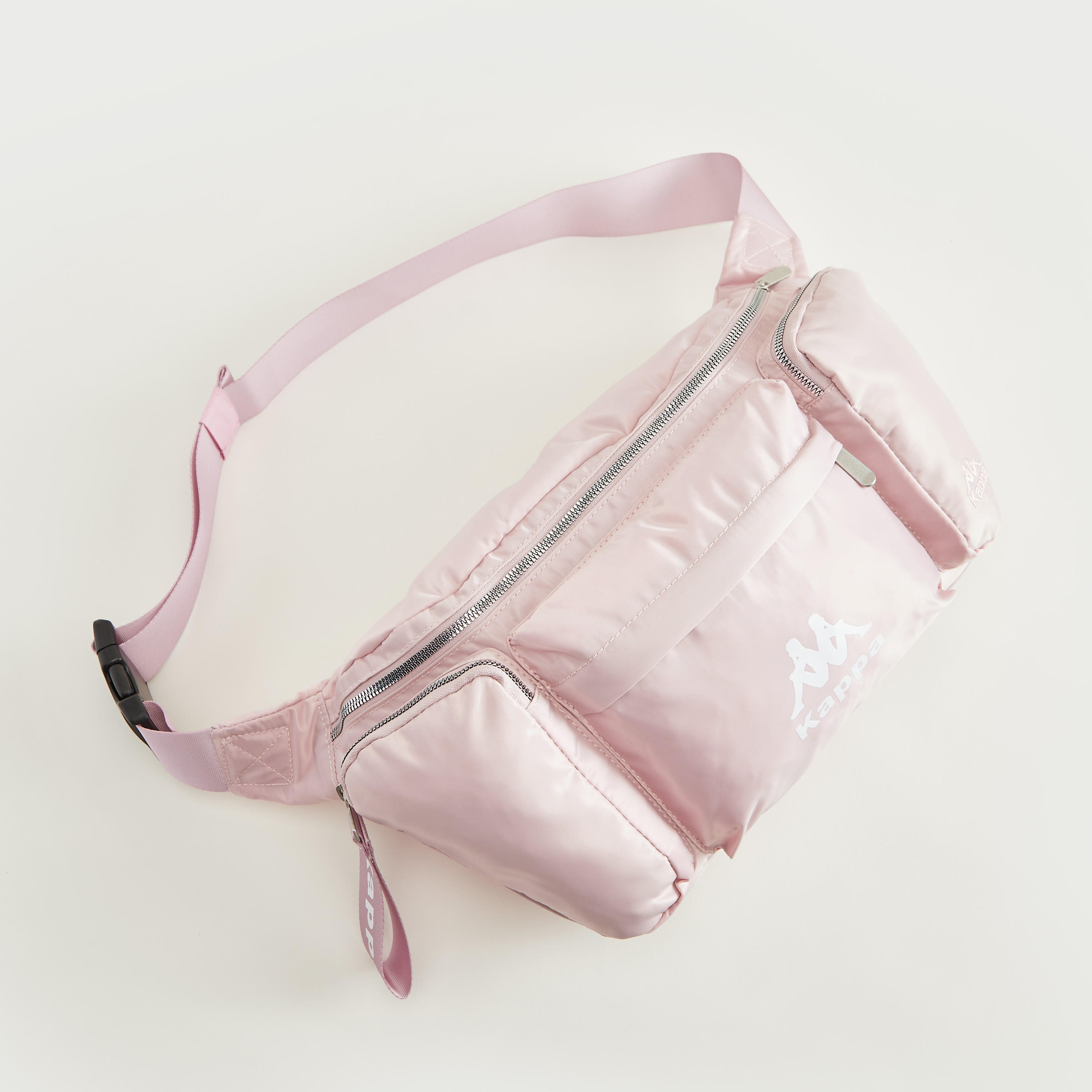 حقيبة خصر سادة بحزام قابل للتعديل وسحاب إغلاق من كابا-women-bagsandwallets-handbags-image-2