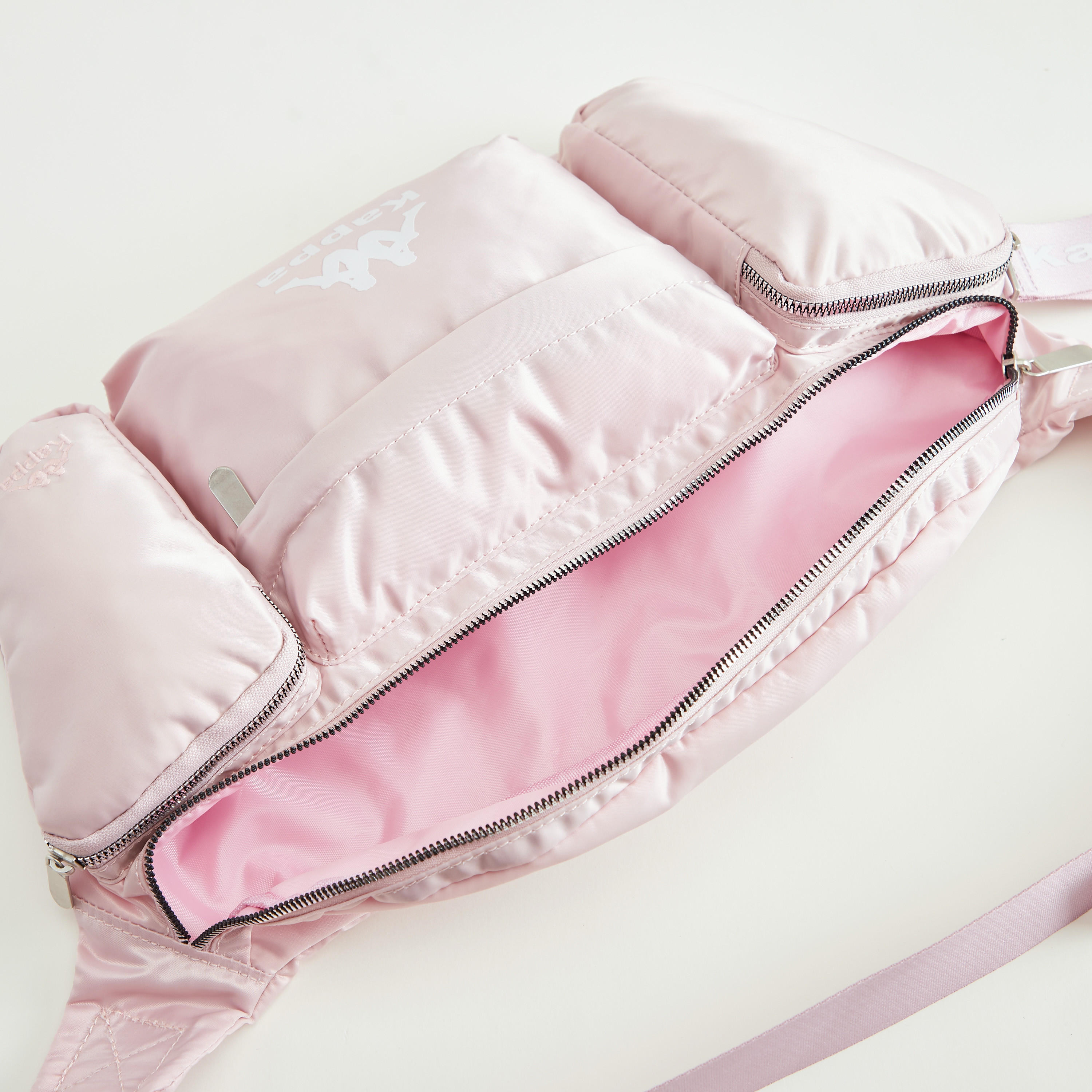 حقيبة خصر سادة بحزام قابل للتعديل وسحاب إغلاق من كابا-women-bagsandwallets-handbags-image-1