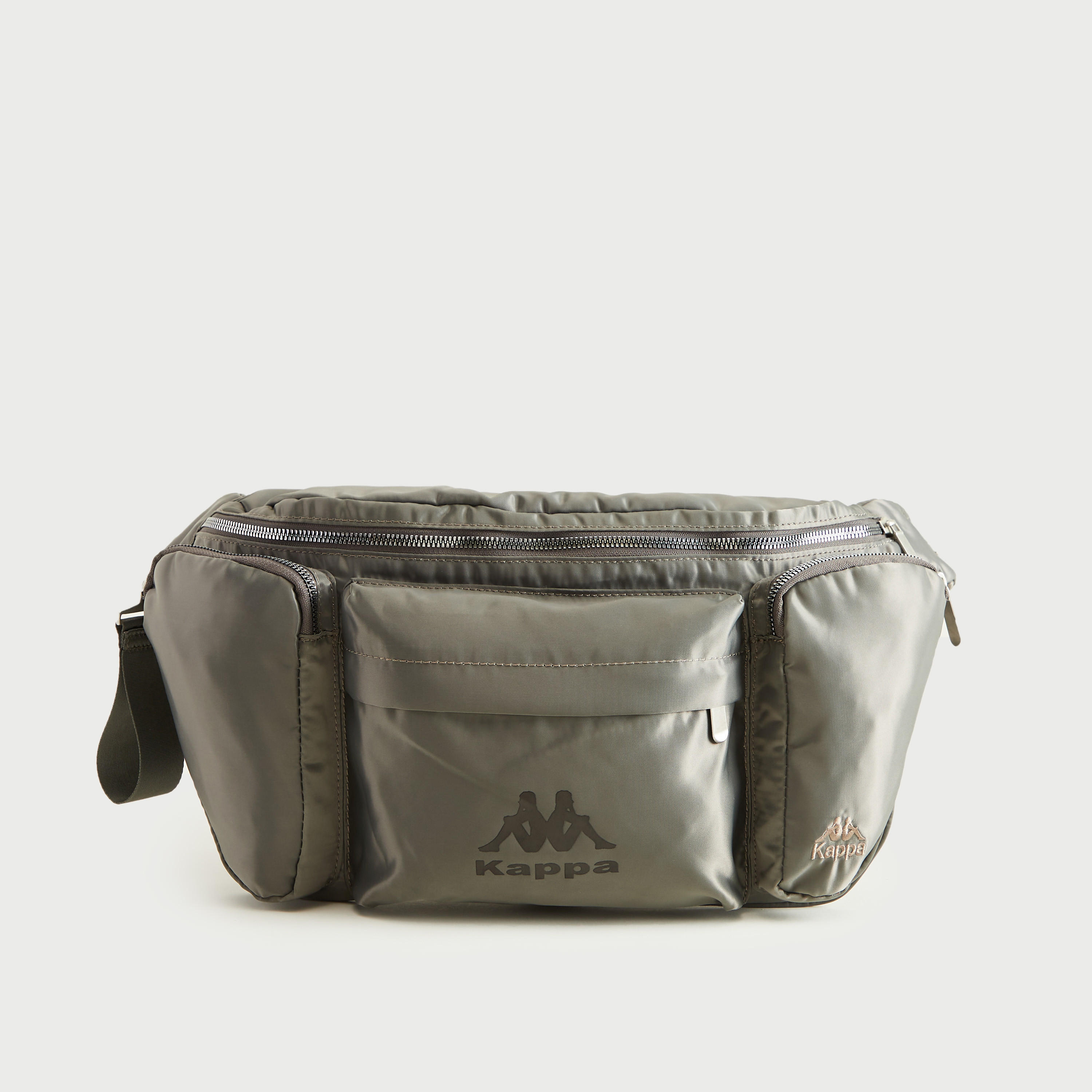Kappa Solid Waist Bag with Adjustable Strap and Zipper Closure-women-bagsandwallets-handbags-image-1