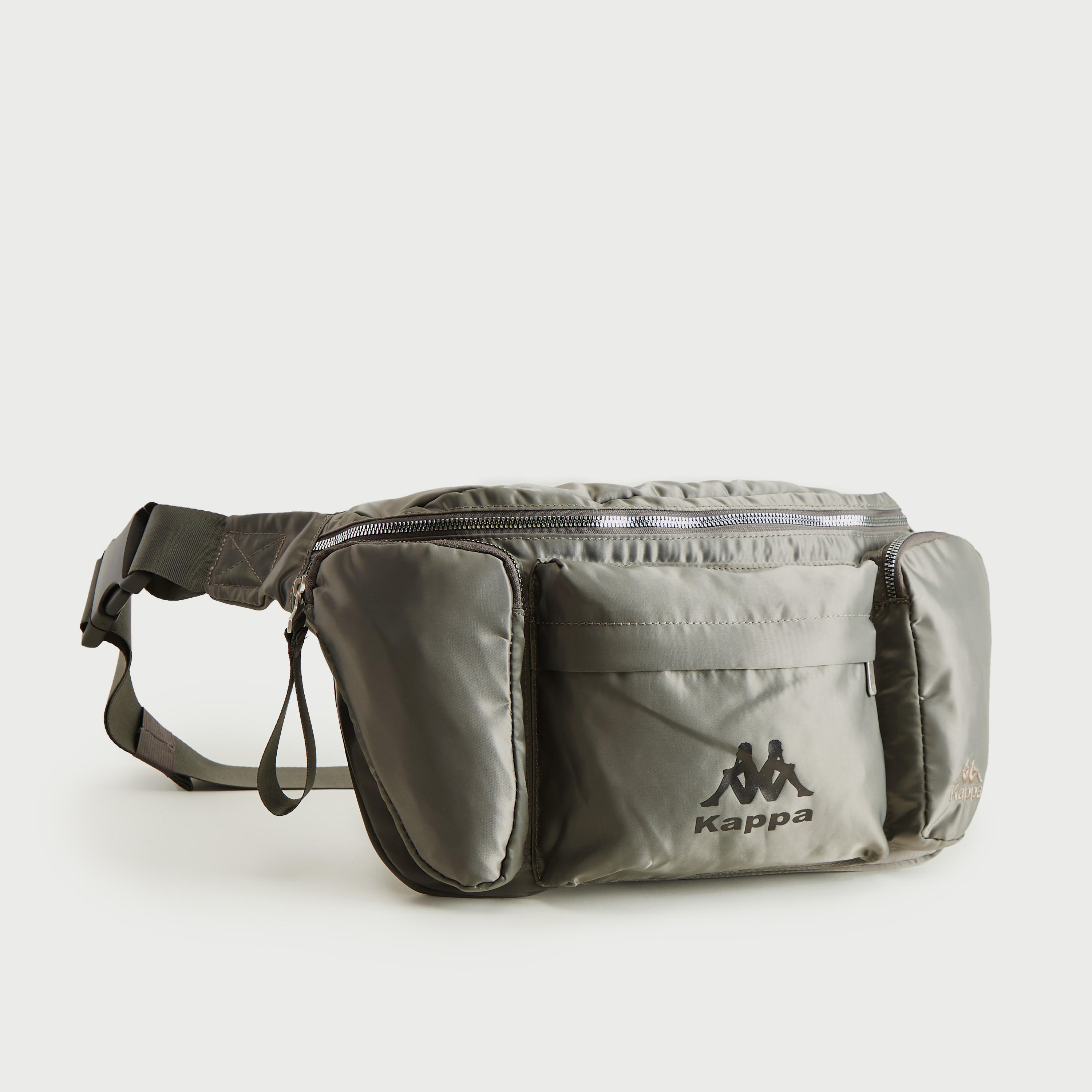 Kappa Solid Waist Bag with Adjustable Strap and Zipper Closure-women-bagsandwallets-handbags-image-3