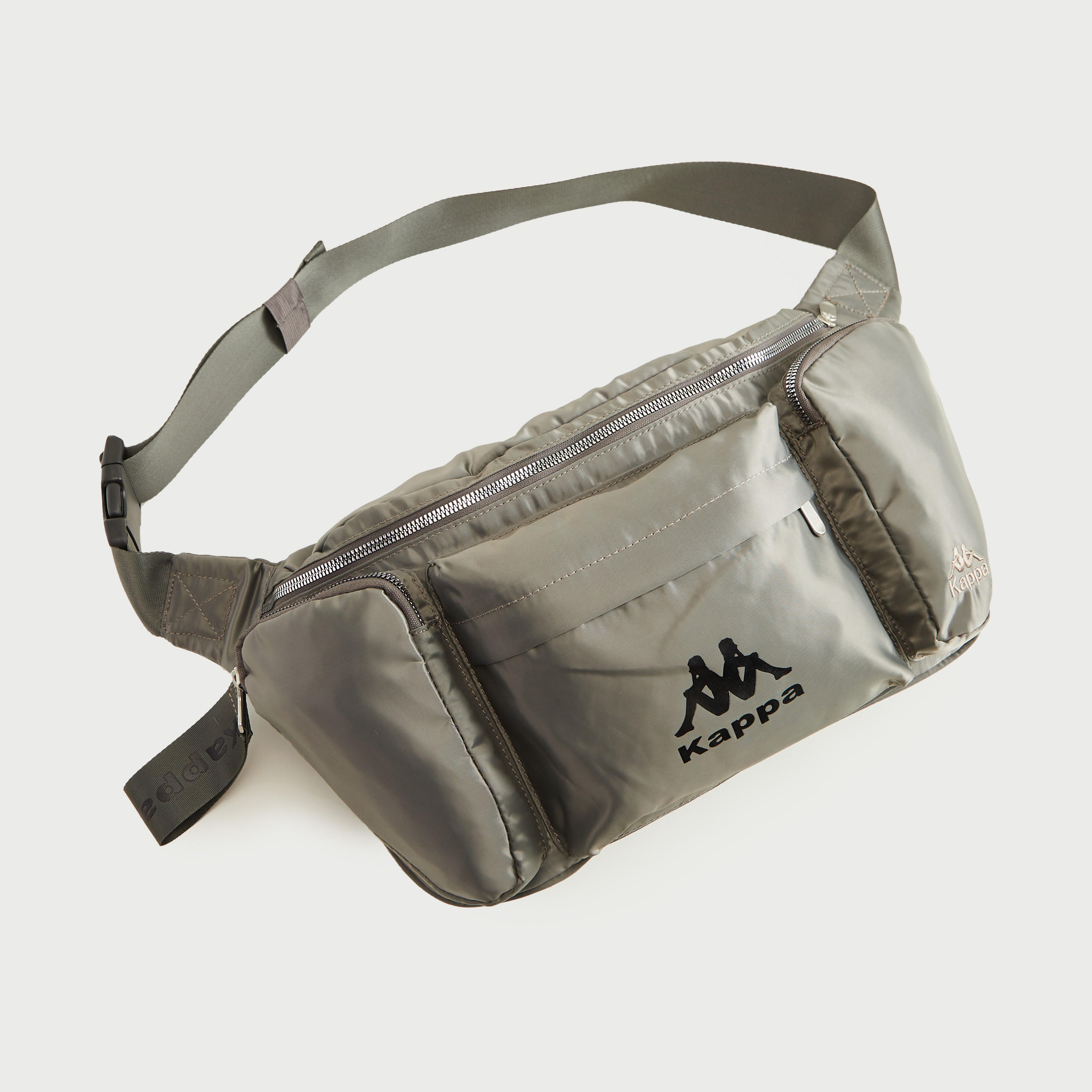 Kappa Solid Waist Bag with Adjustable Strap and Zipper Closure-women-bagsandwallets-handbags-image-5
