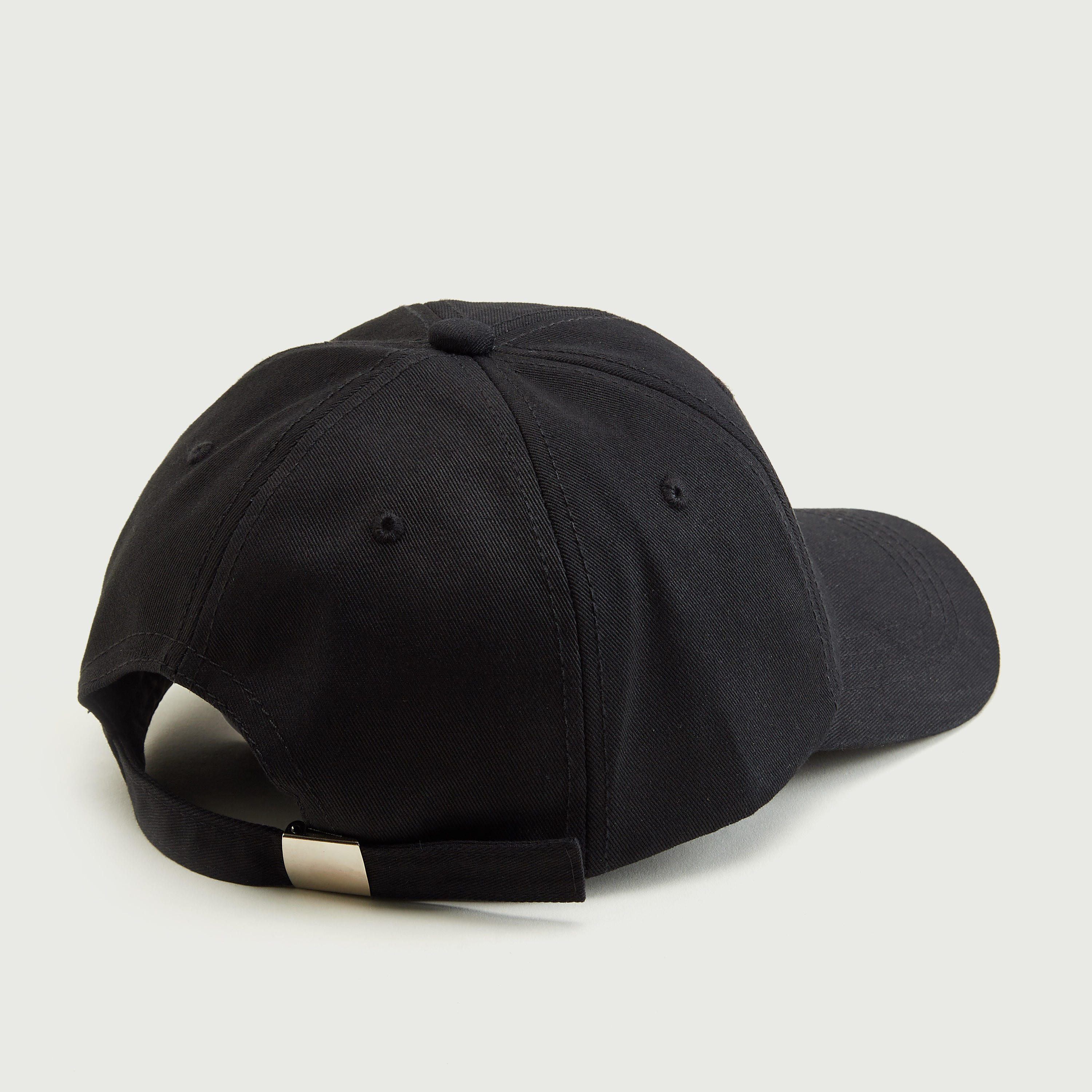 Embroidered Cap with Plate Buckle Strap Back-women-clothingaccessories-capsandhats-image-6