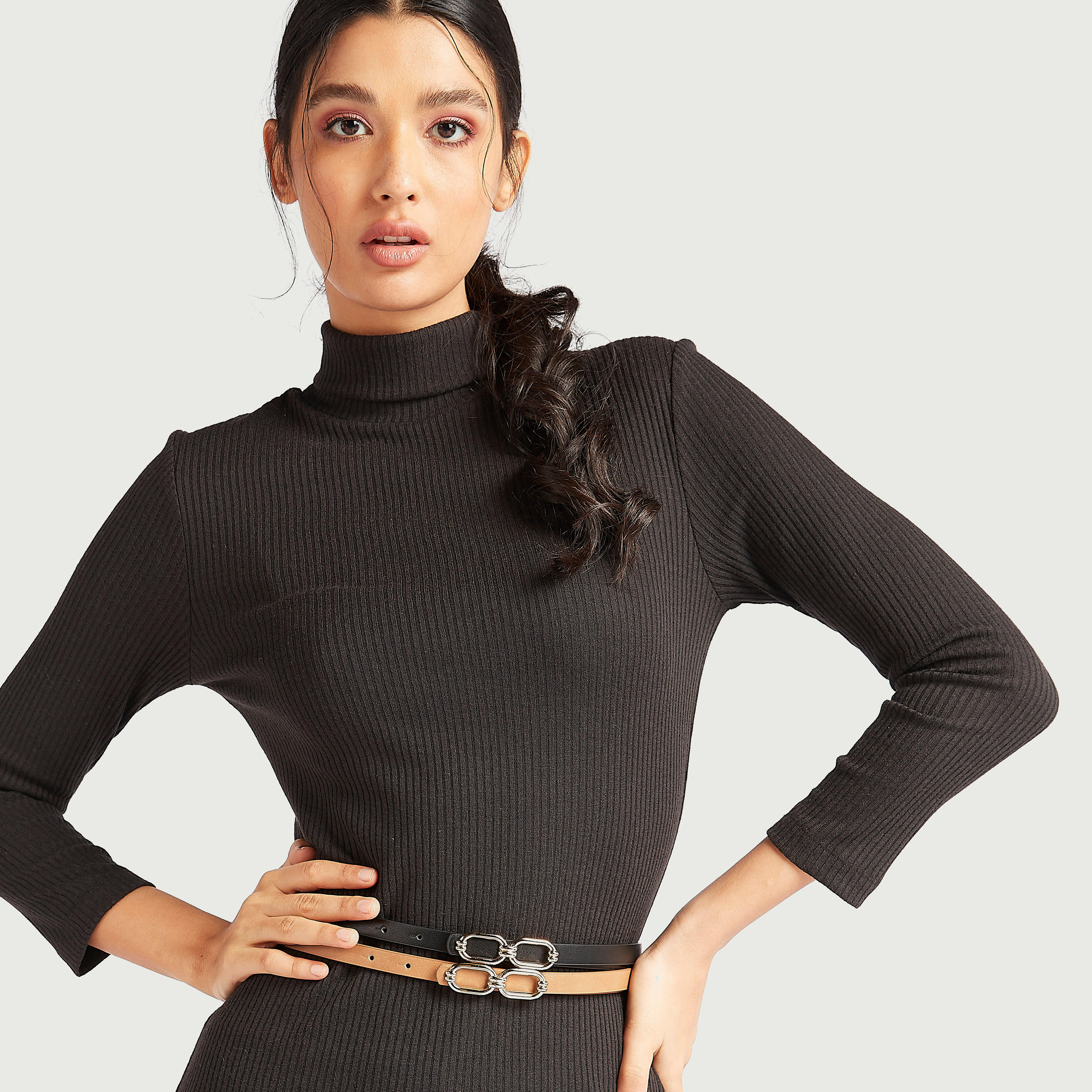 Set of 2 - Solid Belt with Pin Buckle-women-clothingaccessories-belts-image-2
