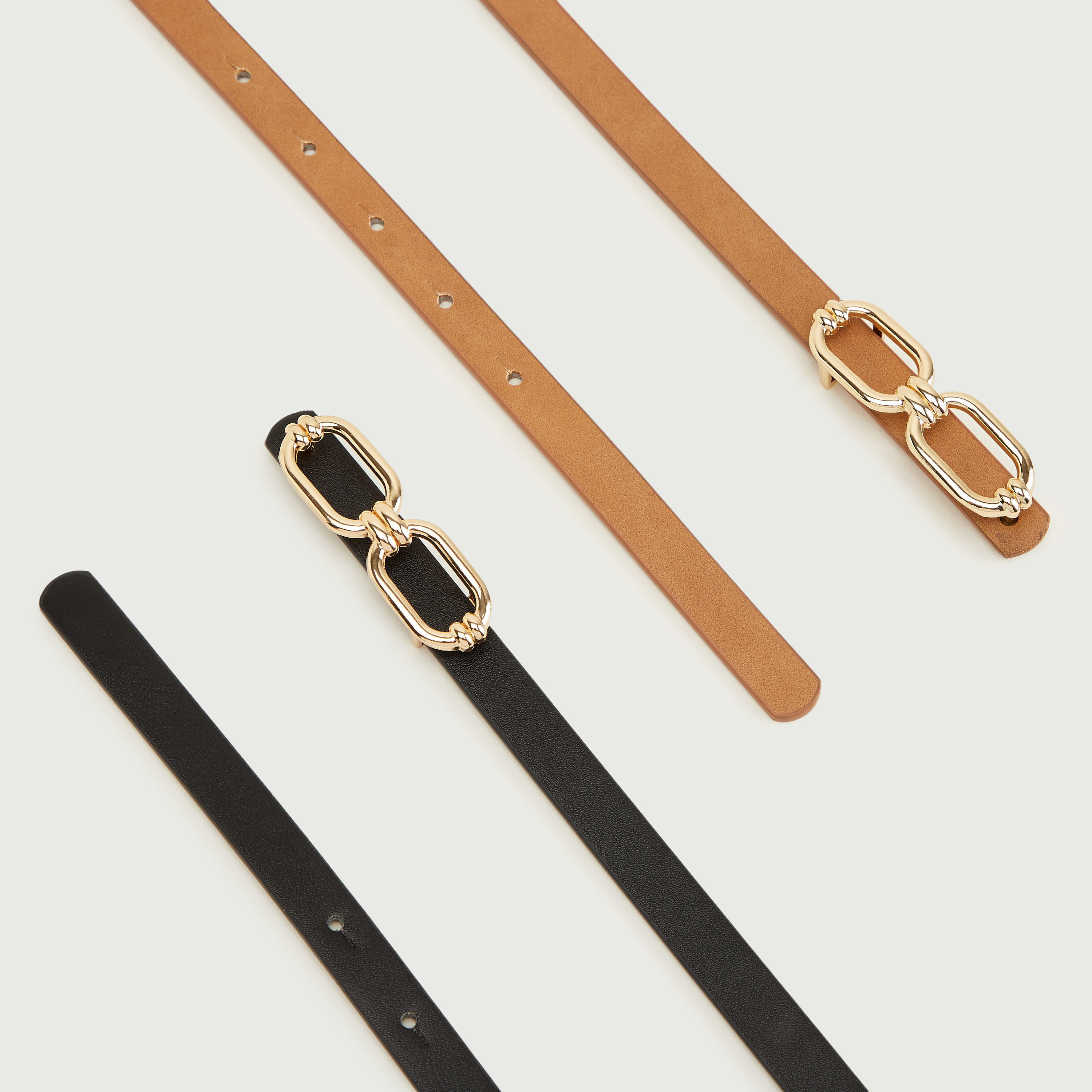Set of 2 - Solid Belt with Pin Buckle-women-clothingaccessories-belts-image-5