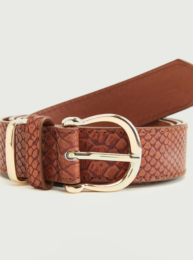 Animal Textured Belt with Pin Buckle-women-clothingaccessories-belts-image-1