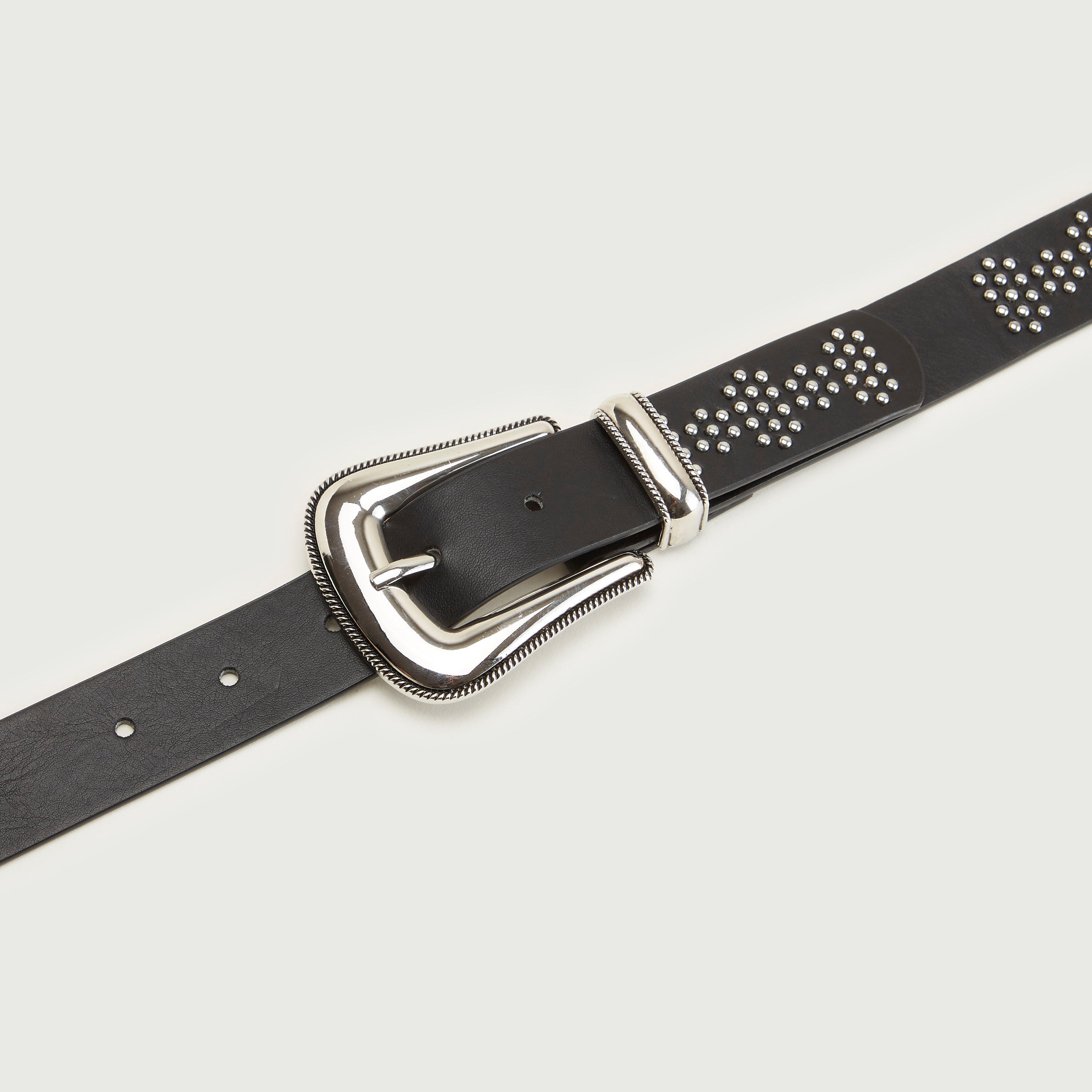 Metal Stud Detailed Belt with Pin Buckle-women-clothingaccessories-belts-image-5