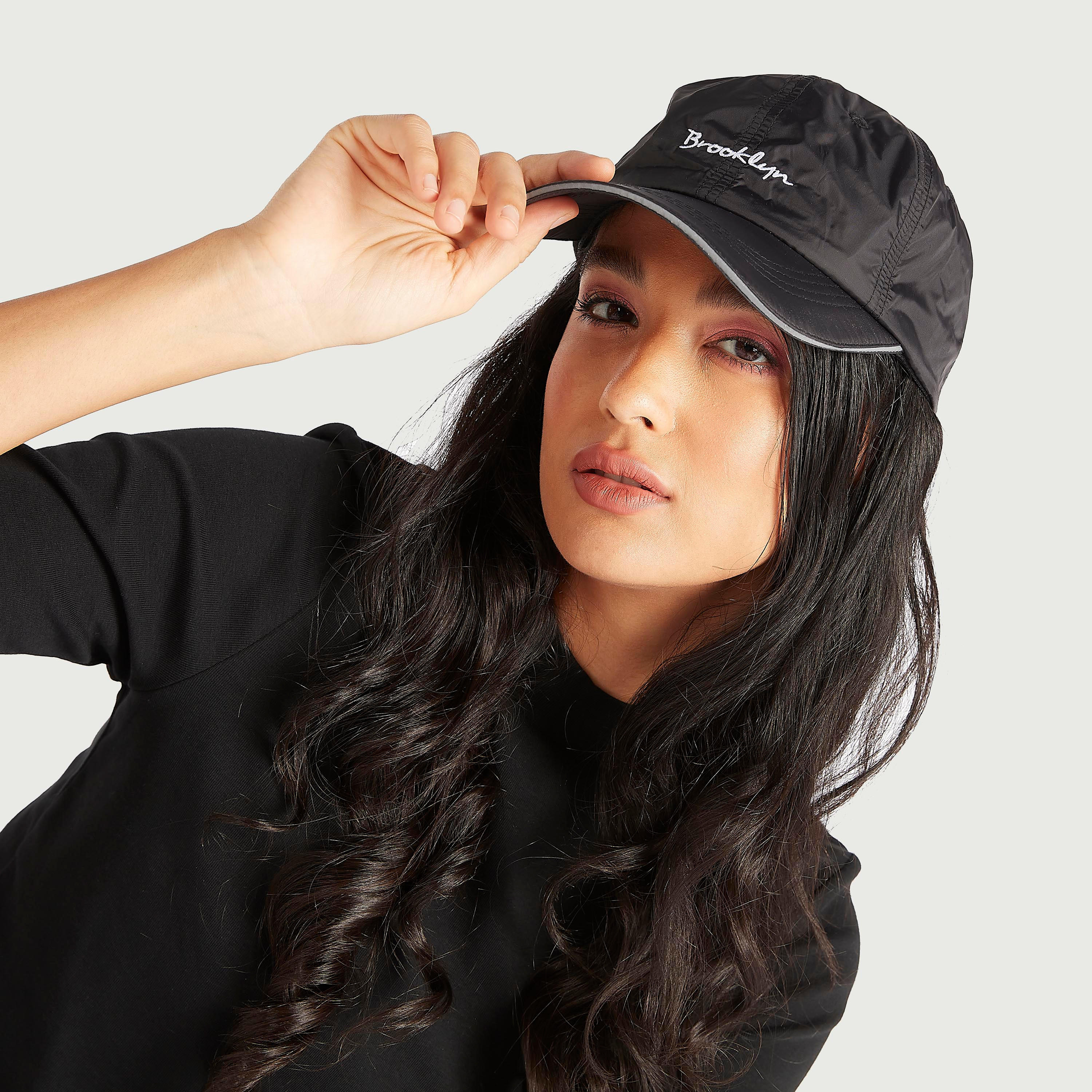 Embroidered Cap with Buckle Strap Back-women-clothingaccessories-capsandhats-image-2