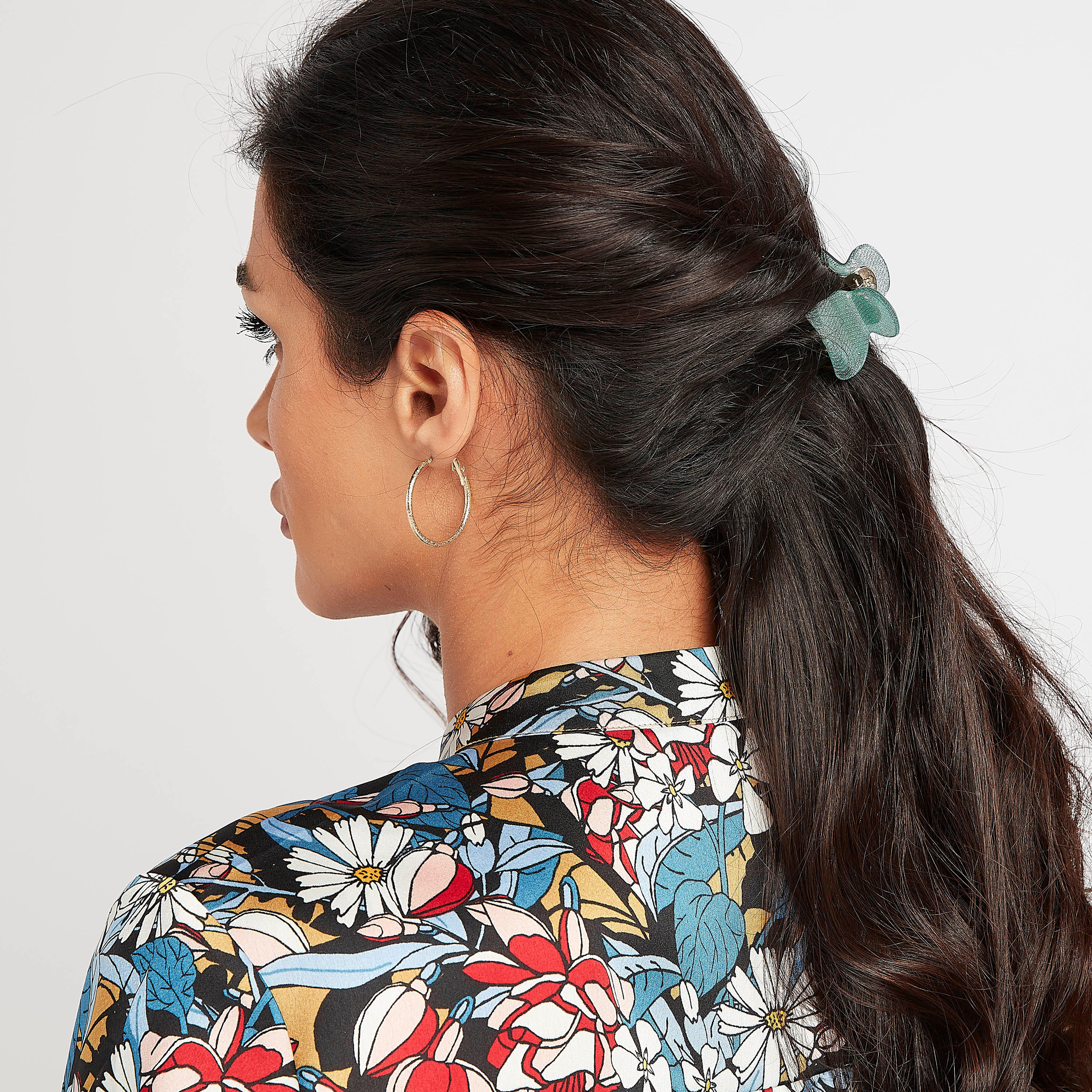 Set of 3 - Chevron Patterned Hair Clamp-women-hairaccessories-image-2