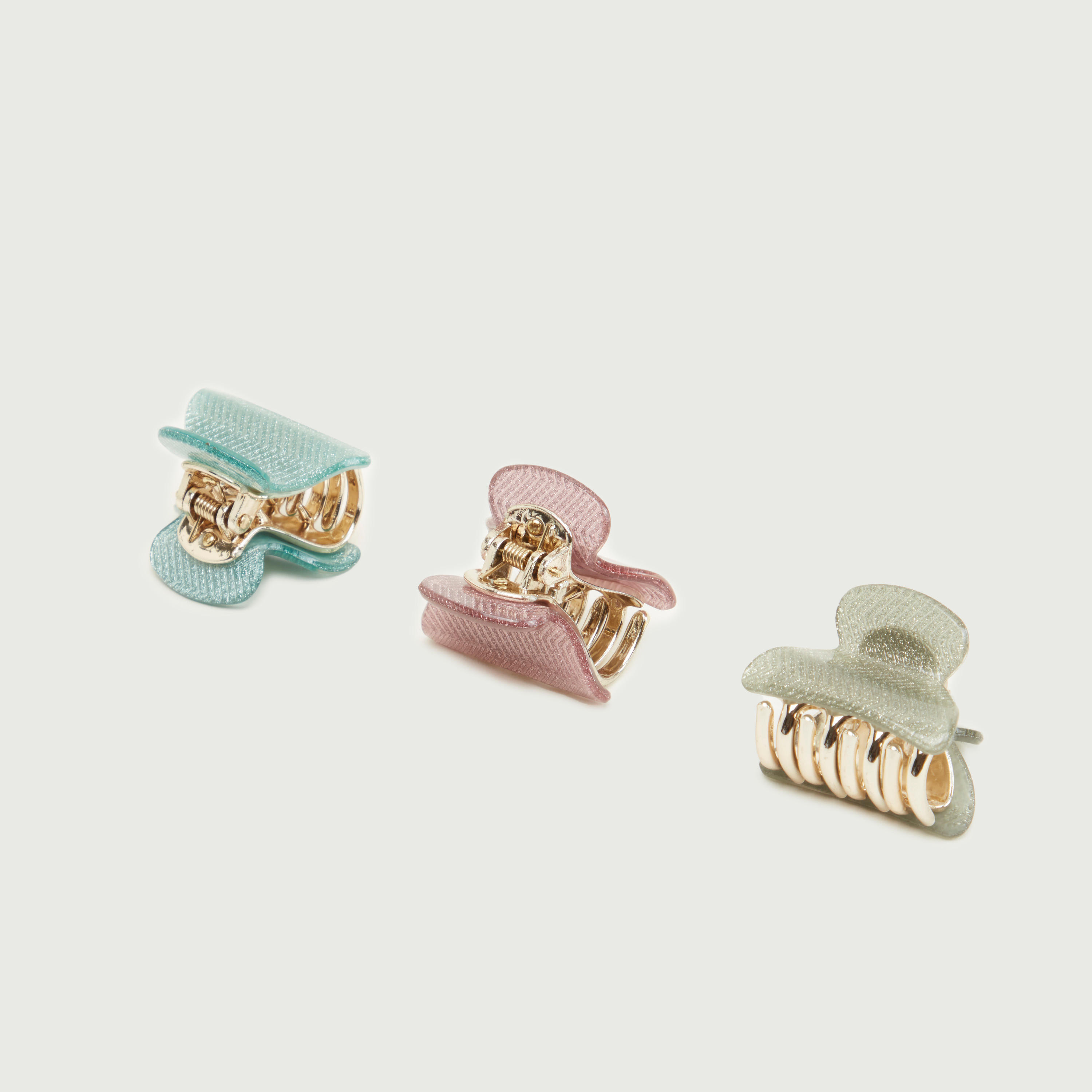Set of 3 - Chevron Patterned Hair Clamp-women-hairaccessories-image-5