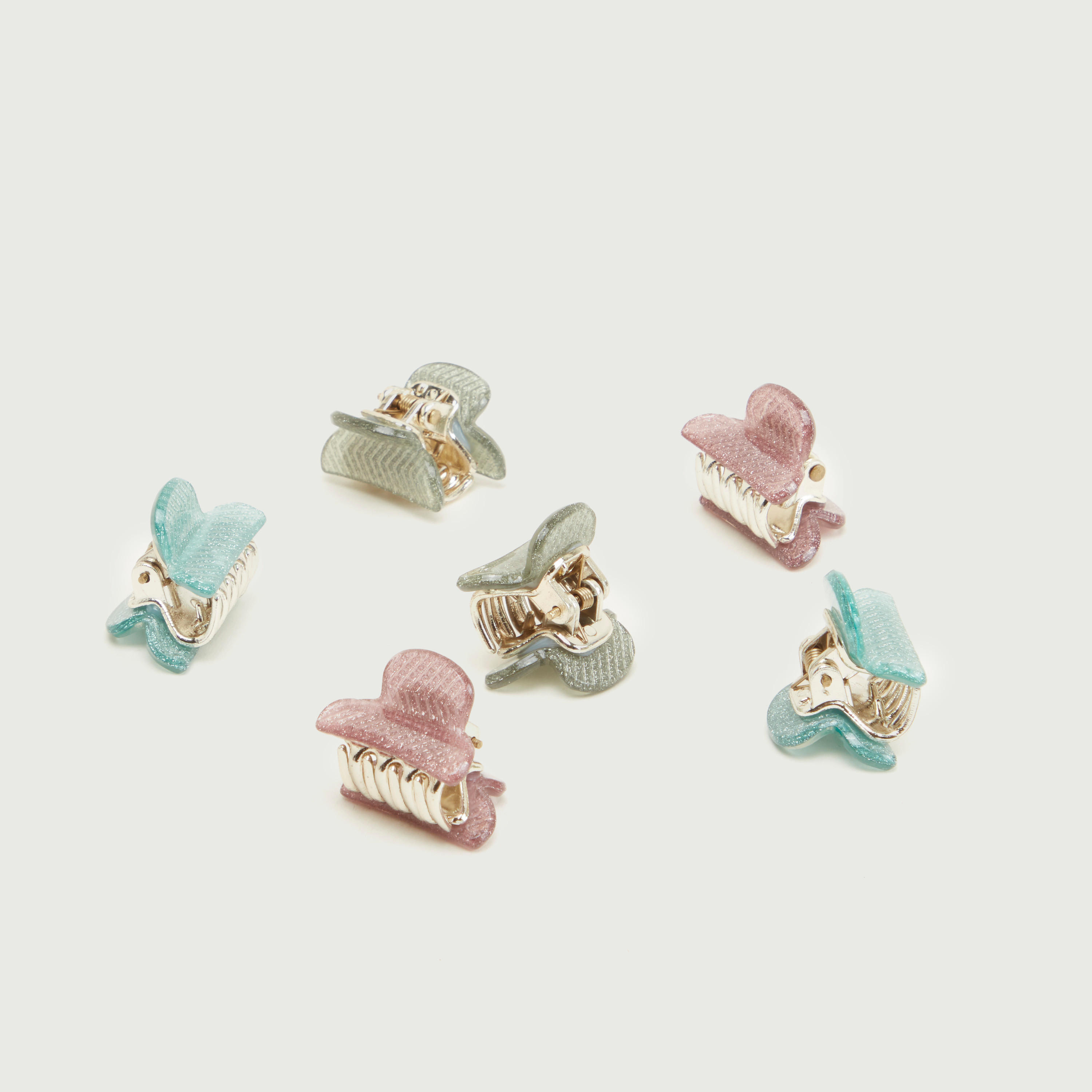 Set of 6 - Chevron Patterned Hair Clamp-women-hairaccessories-image-5