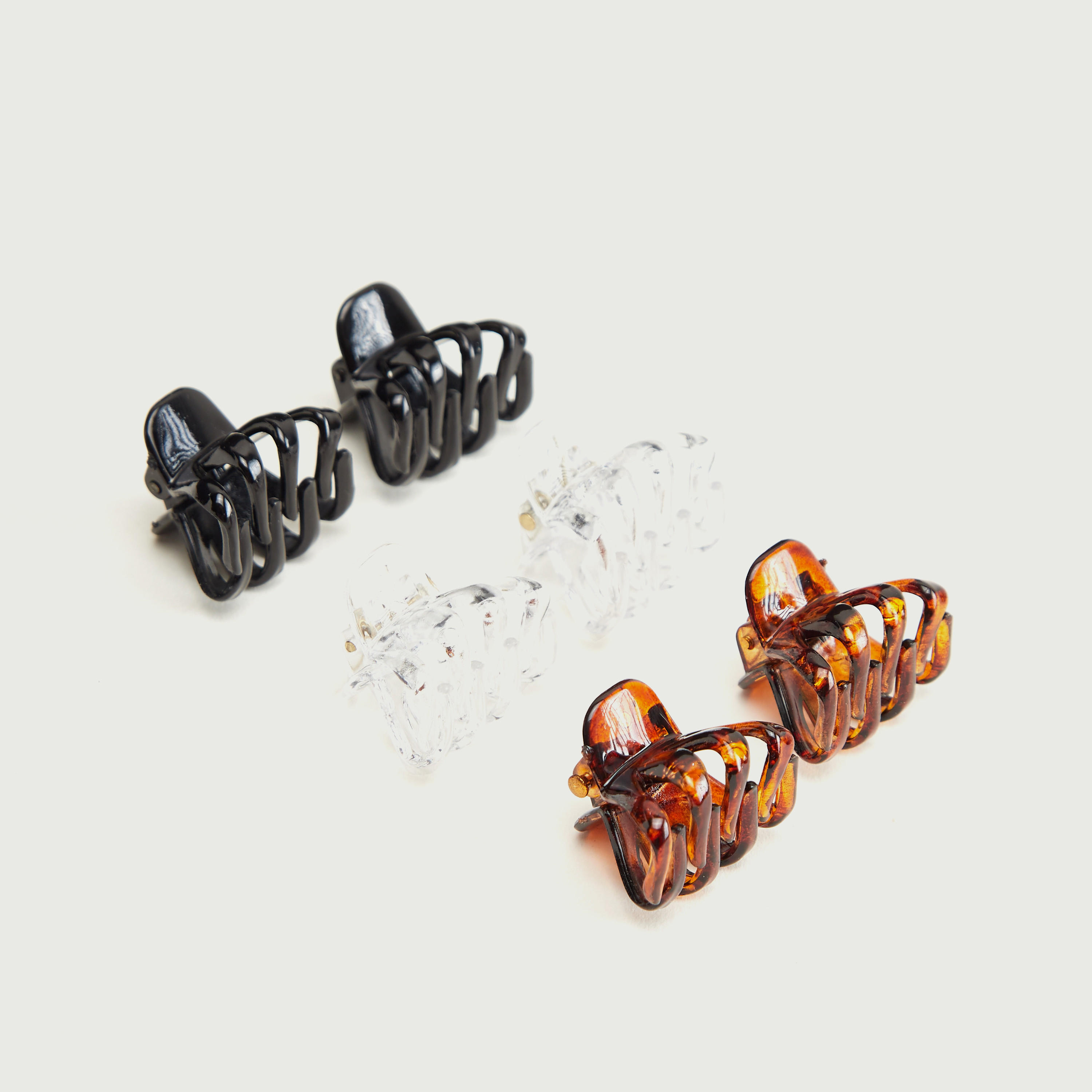 Set of 6 - Glossy Hair Clamp-women-hairaccessories-image-1