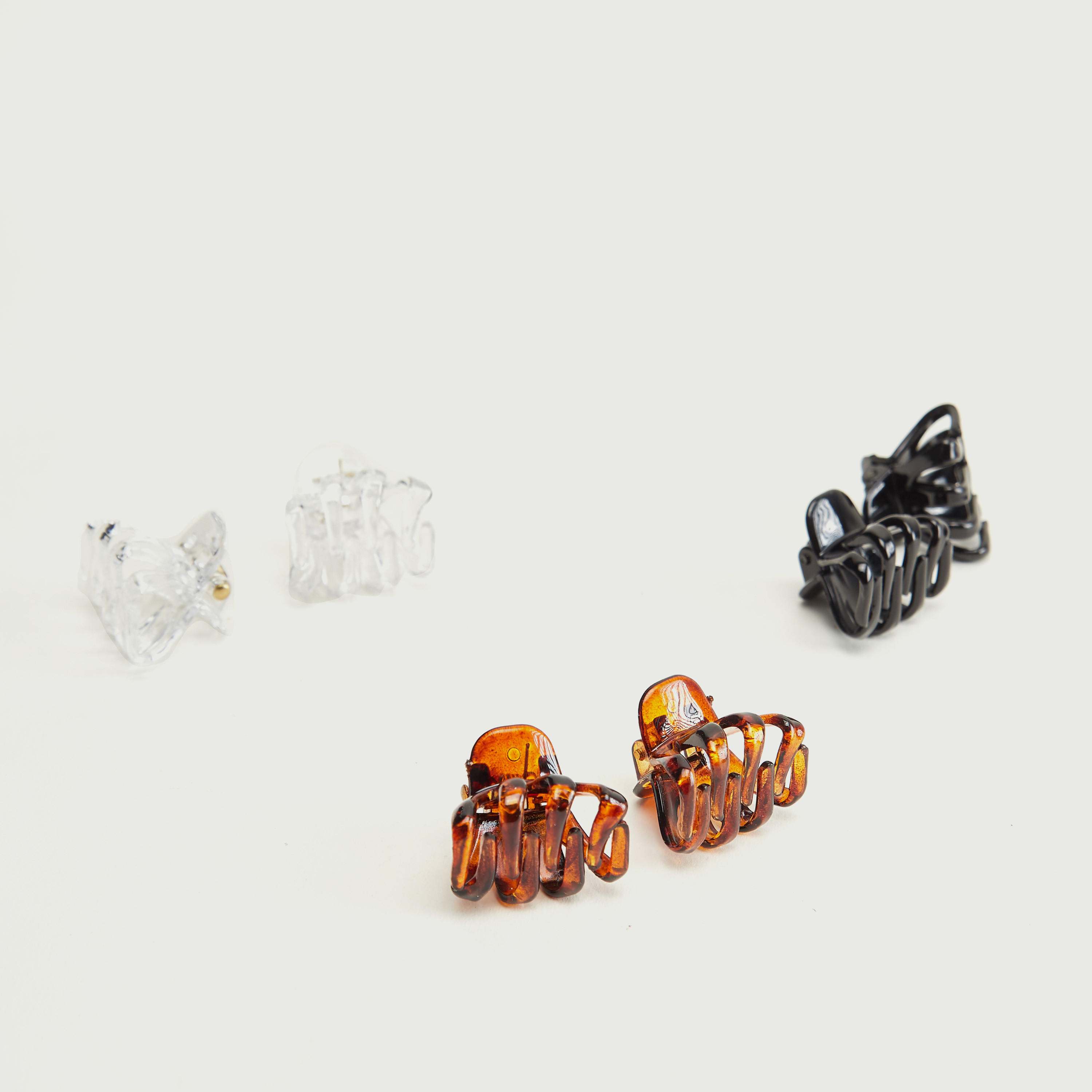 Set of 6 - Glossy Hair Clamp-women-hairaccessories-image-3