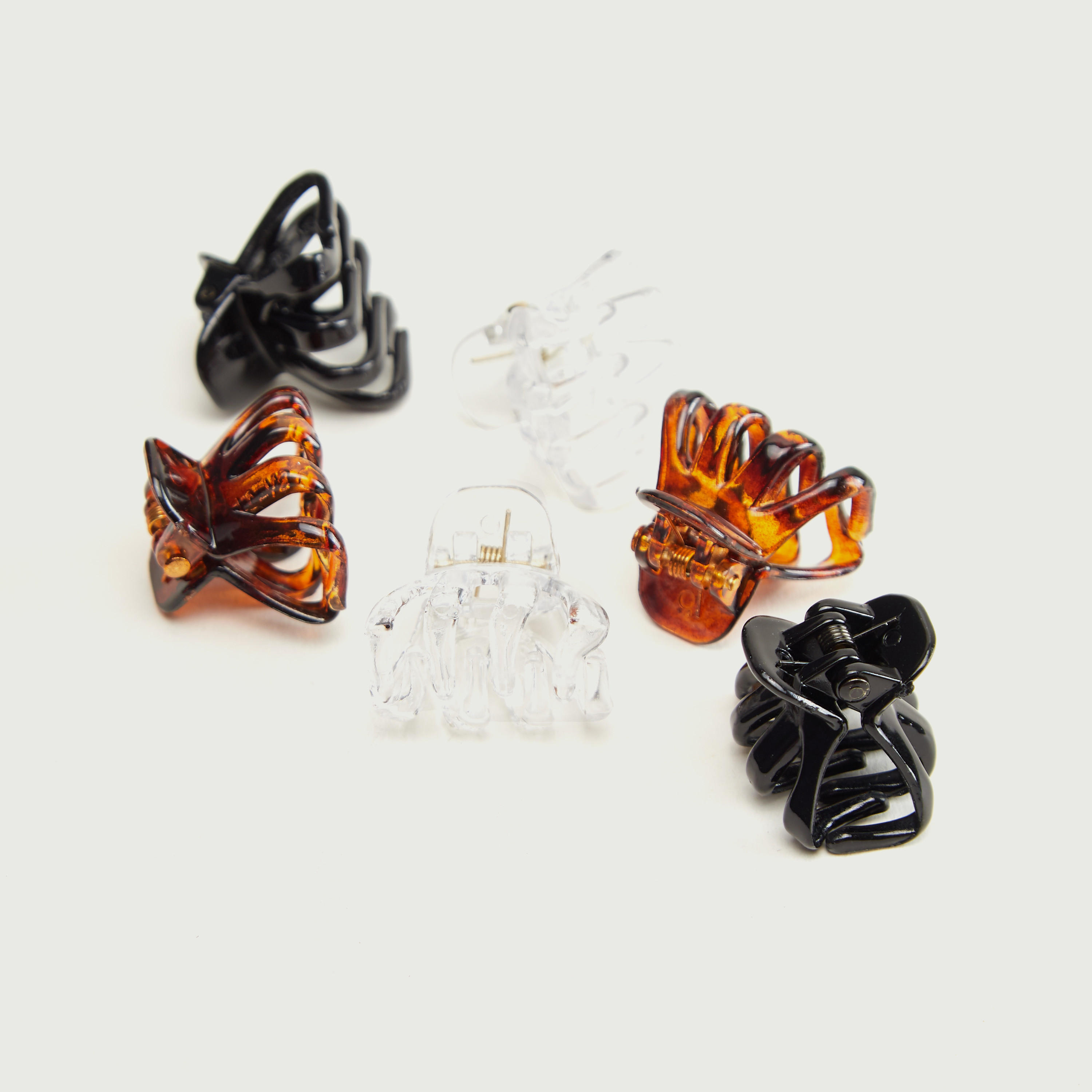 Set of 6 - Glossy Hair Clamp-women-hairaccessories-image-4