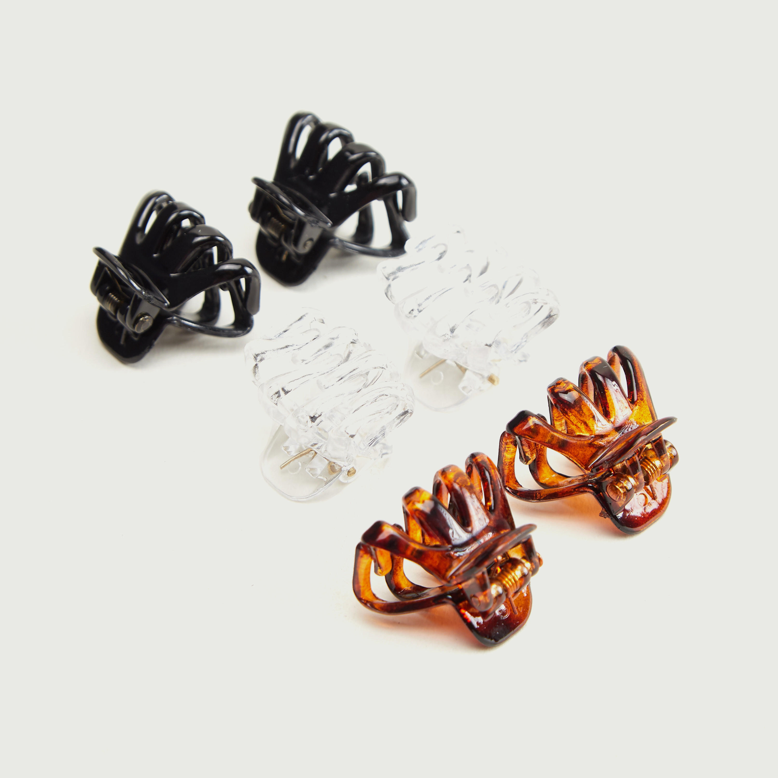 Set of 6 - Glossy Hair Clamp-women-hairaccessories-image-5