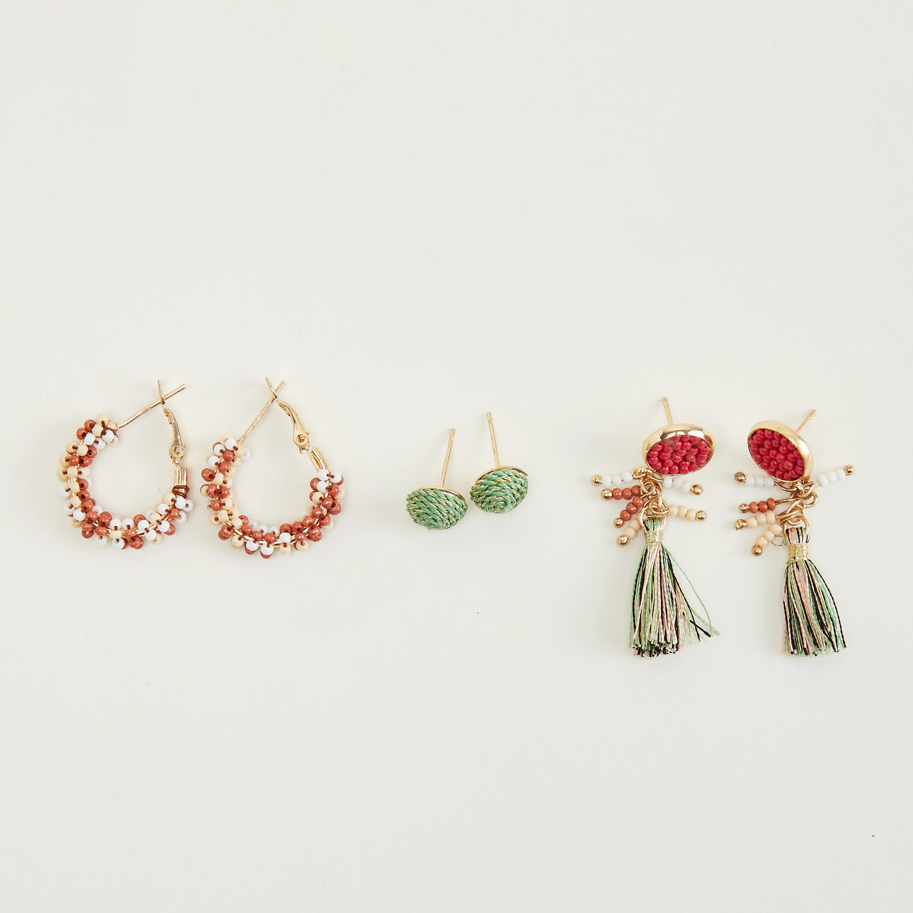 Set of 3 - Assorted Embellished Earrings Set-women-watchesandjewellery-jewellery-earrings-image-3