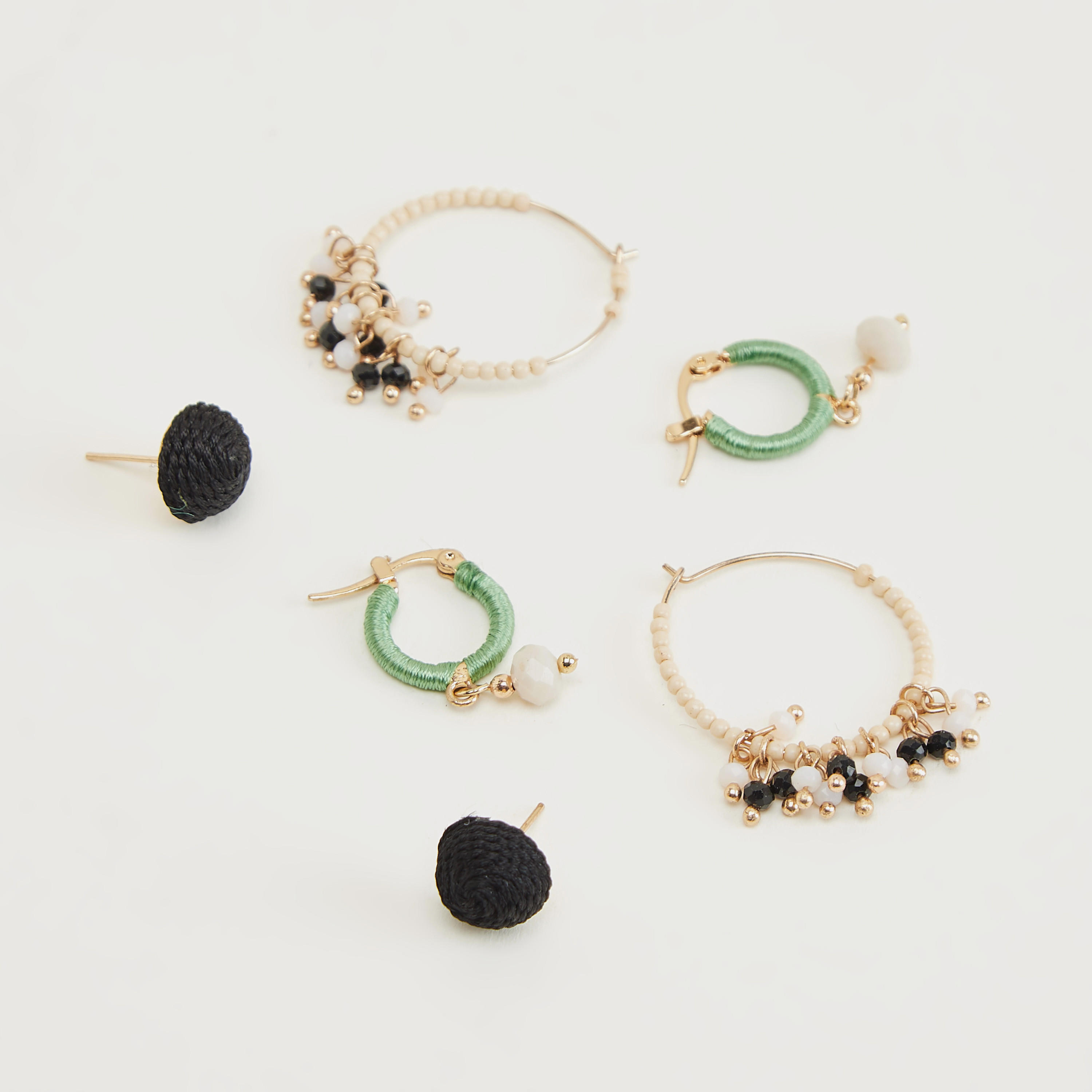 Set of 3 - Assorted Embellished Earrrings-women-watchesandjewellery-jewellery-earrings-image-1