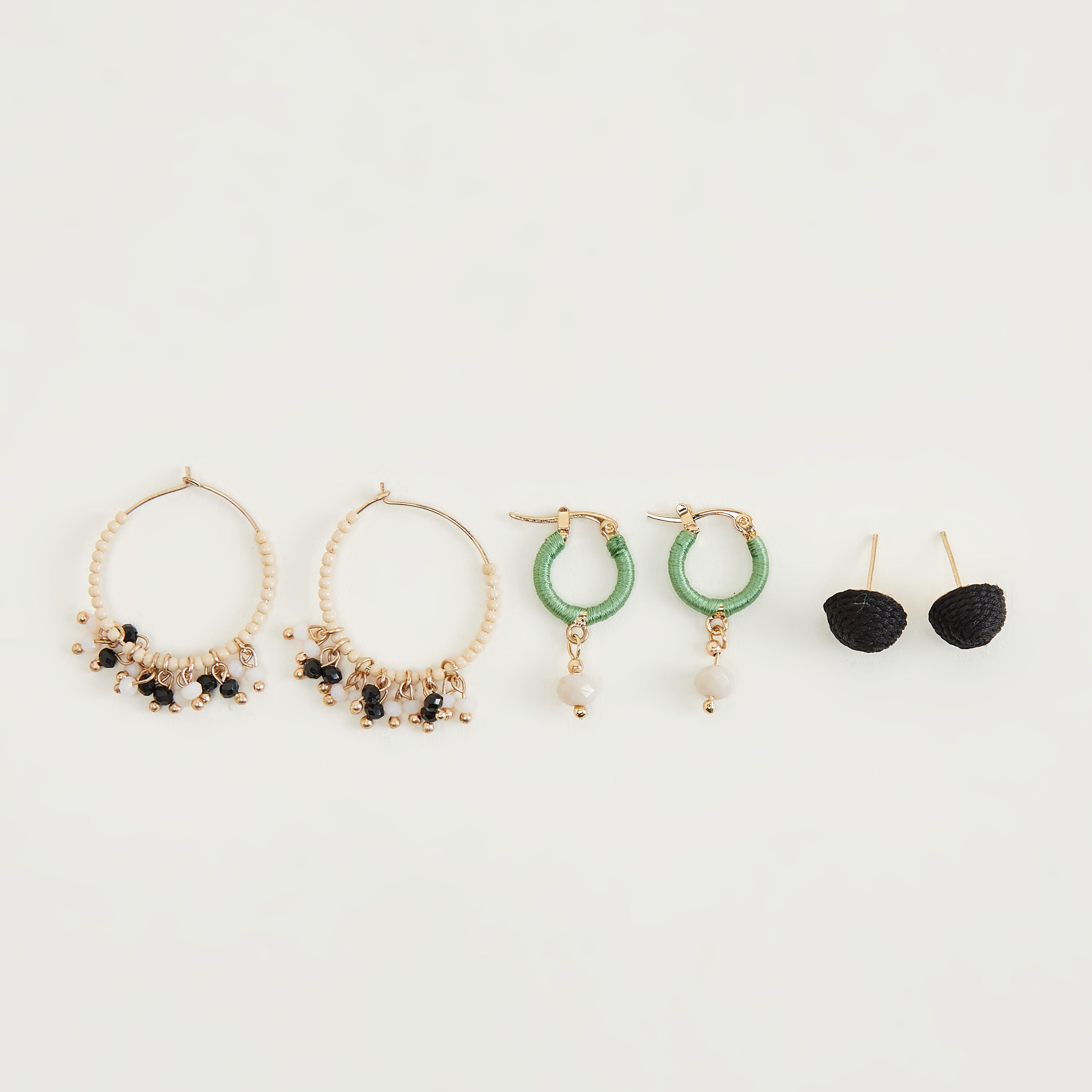 Set of 3 - Assorted Embellished Earrrings-women-watchesandjewellery-jewellery-earrings-image-3
