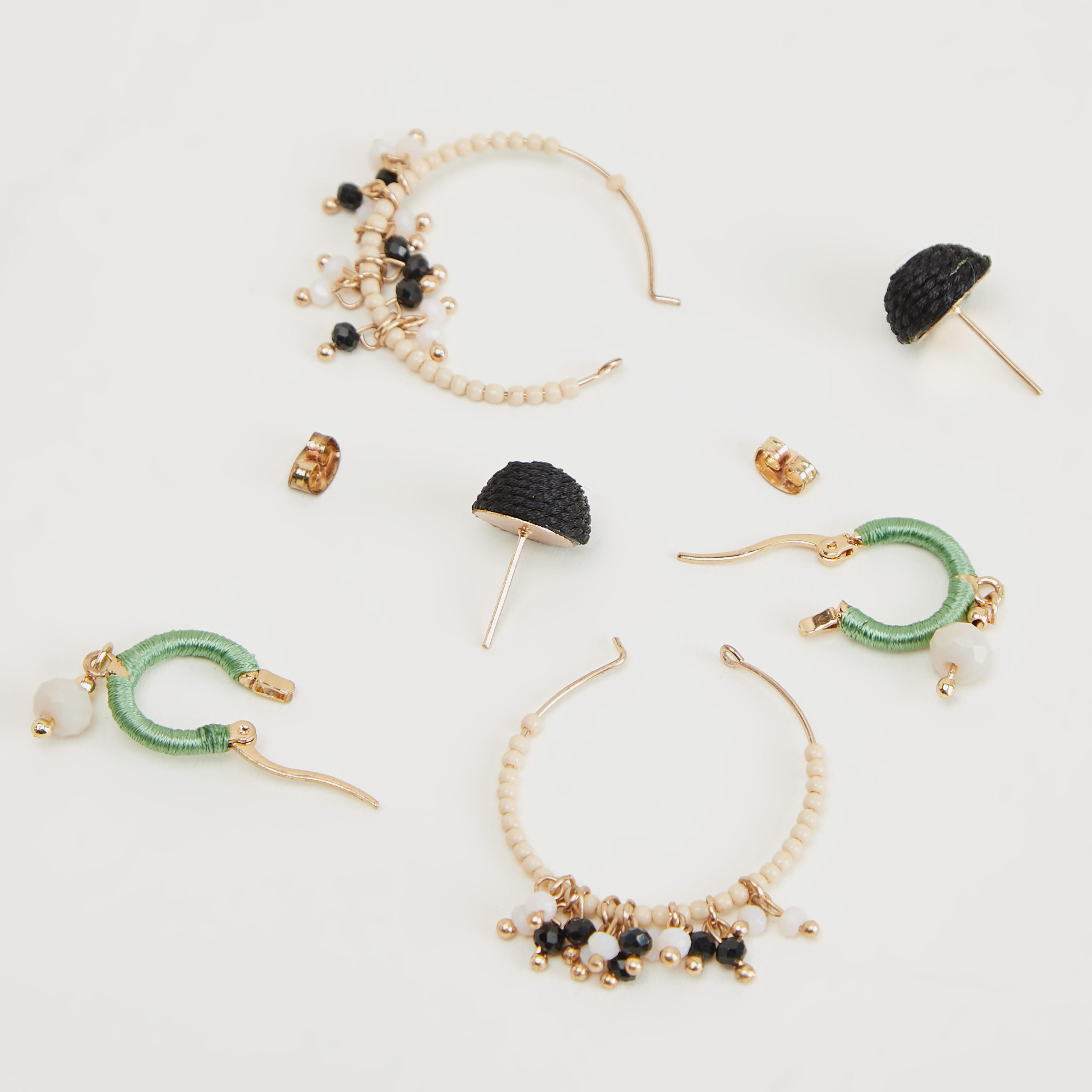 Set of 3 - Assorted Embellished Earrrings-women-watchesandjewellery-jewellery-earrings-image-4