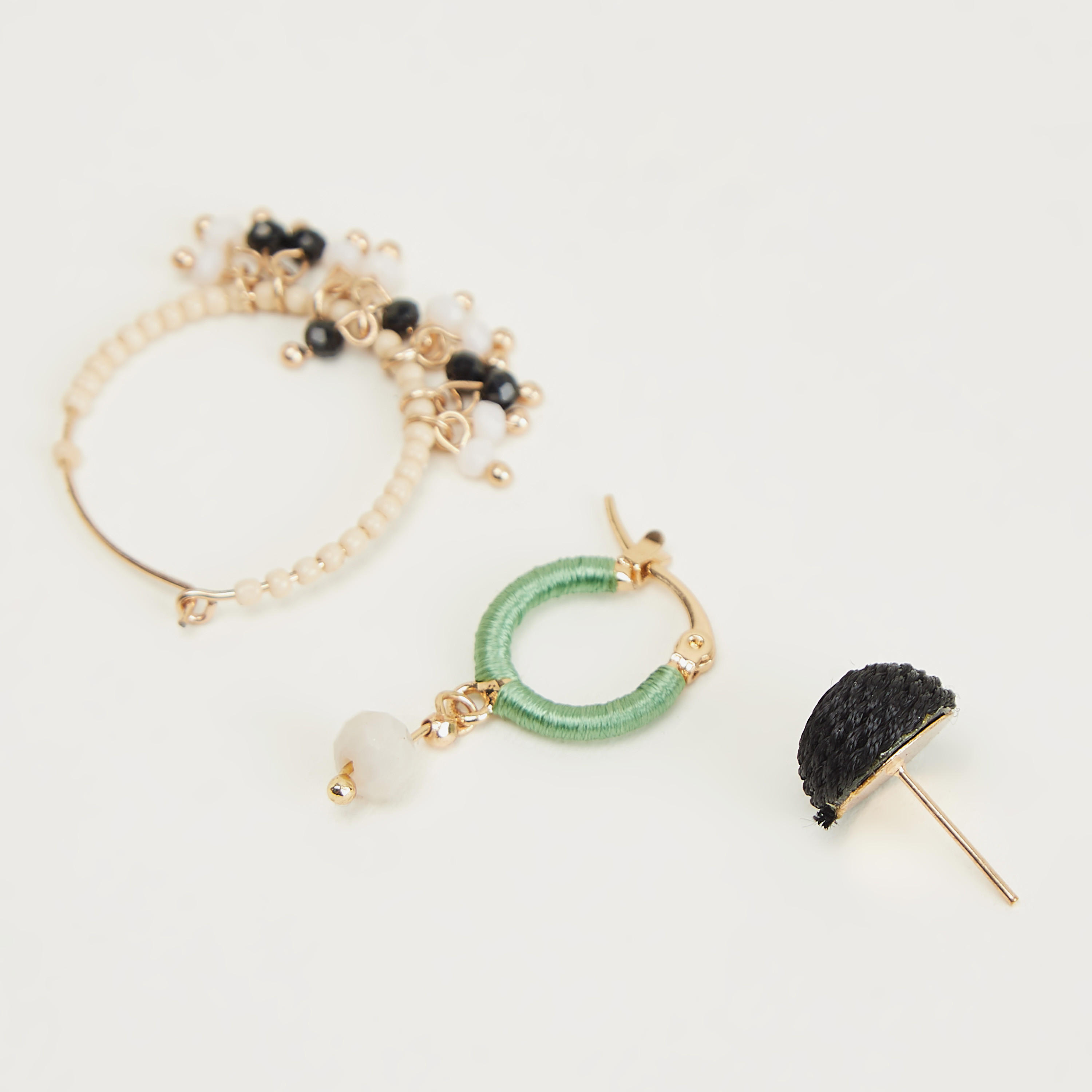 Set of 3 - Assorted Embellished Earrrings-women-watchesandjewellery-jewellery-earrings-image-5