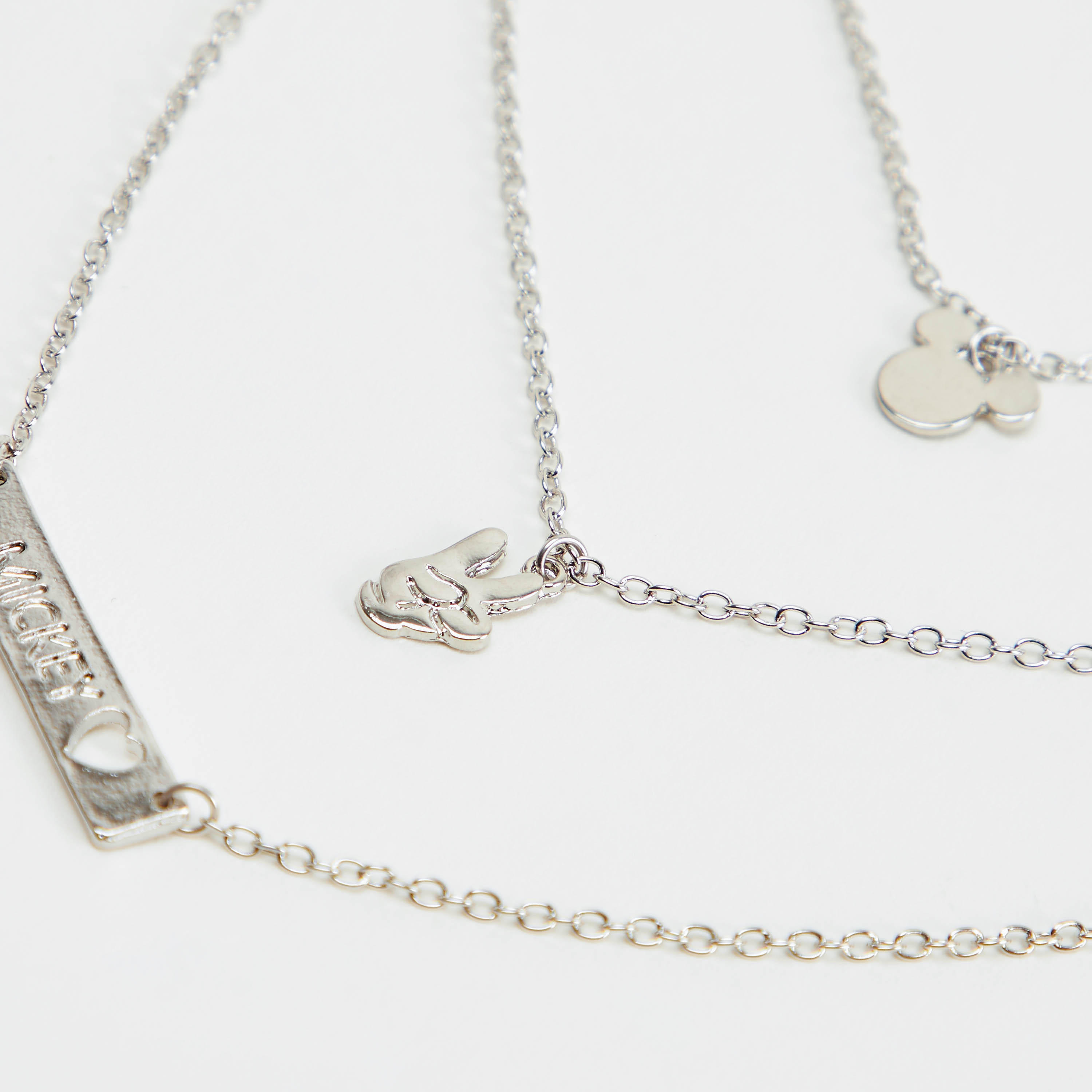 عقد بدلّاية متعدّدة الطبقات ودلّاية ميكي ماوس ومشبك للإغلاق-women-watchesandjewellery-jewellery-necklacesandpendants-image-4