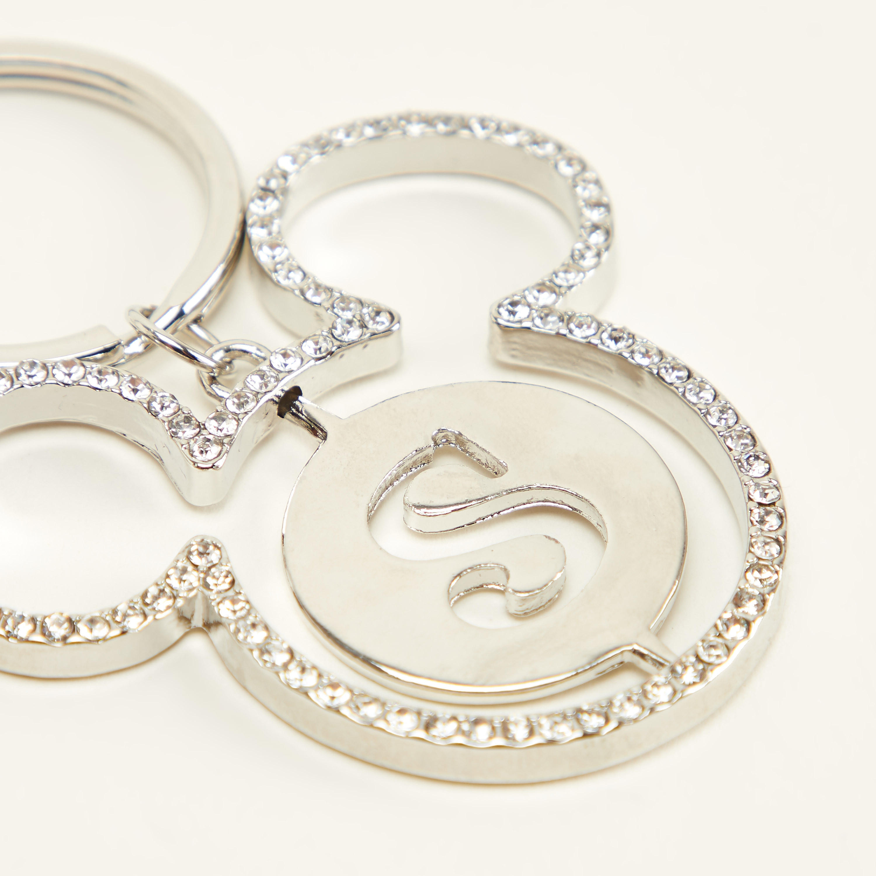سلسلة مفاتيح بزينة حرف أس وشكل ميكي ماوس-women-clothingaccessories-novelties-image-3