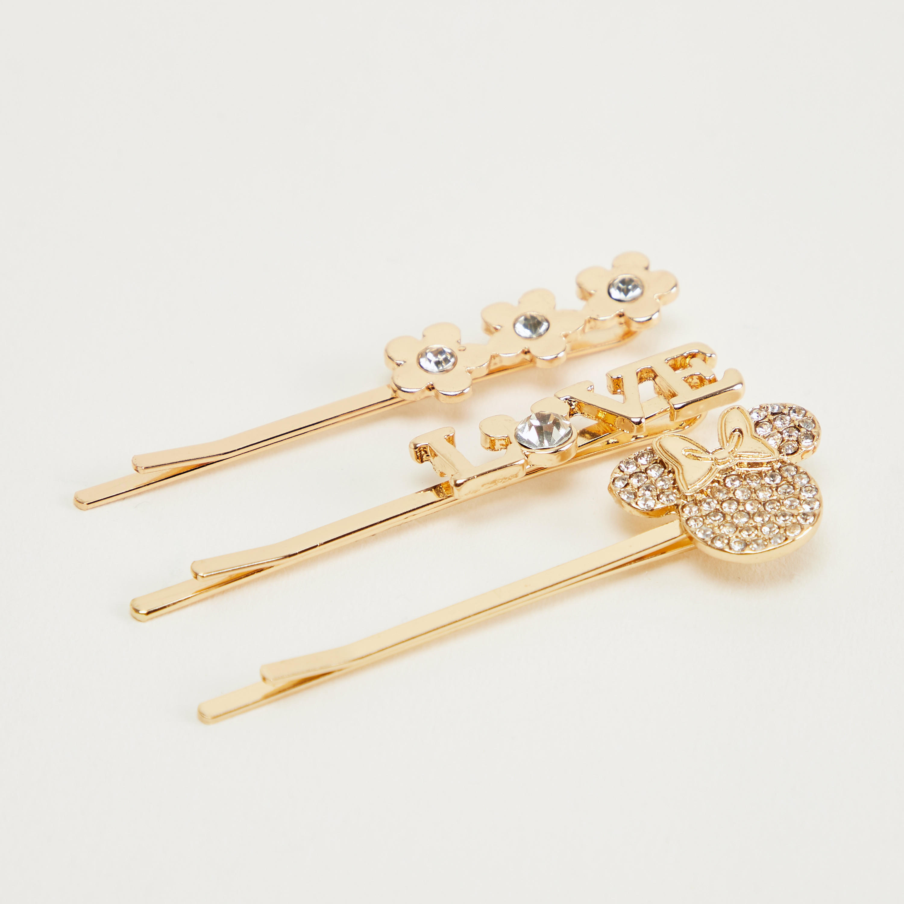 مشبك شعر مزخرف ميكي ماوس- طقم من 3 قطع-women-hairaccessories-image-1