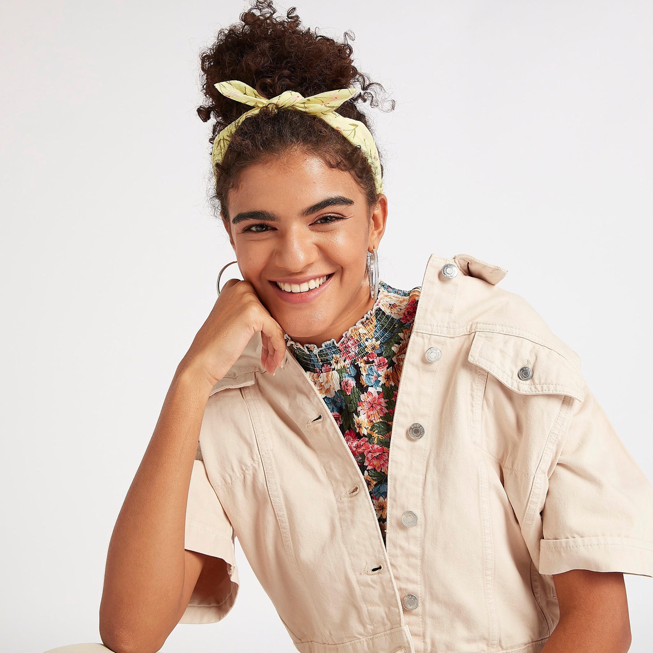 Floral Print Bandana-women-hairaccessories-image-2