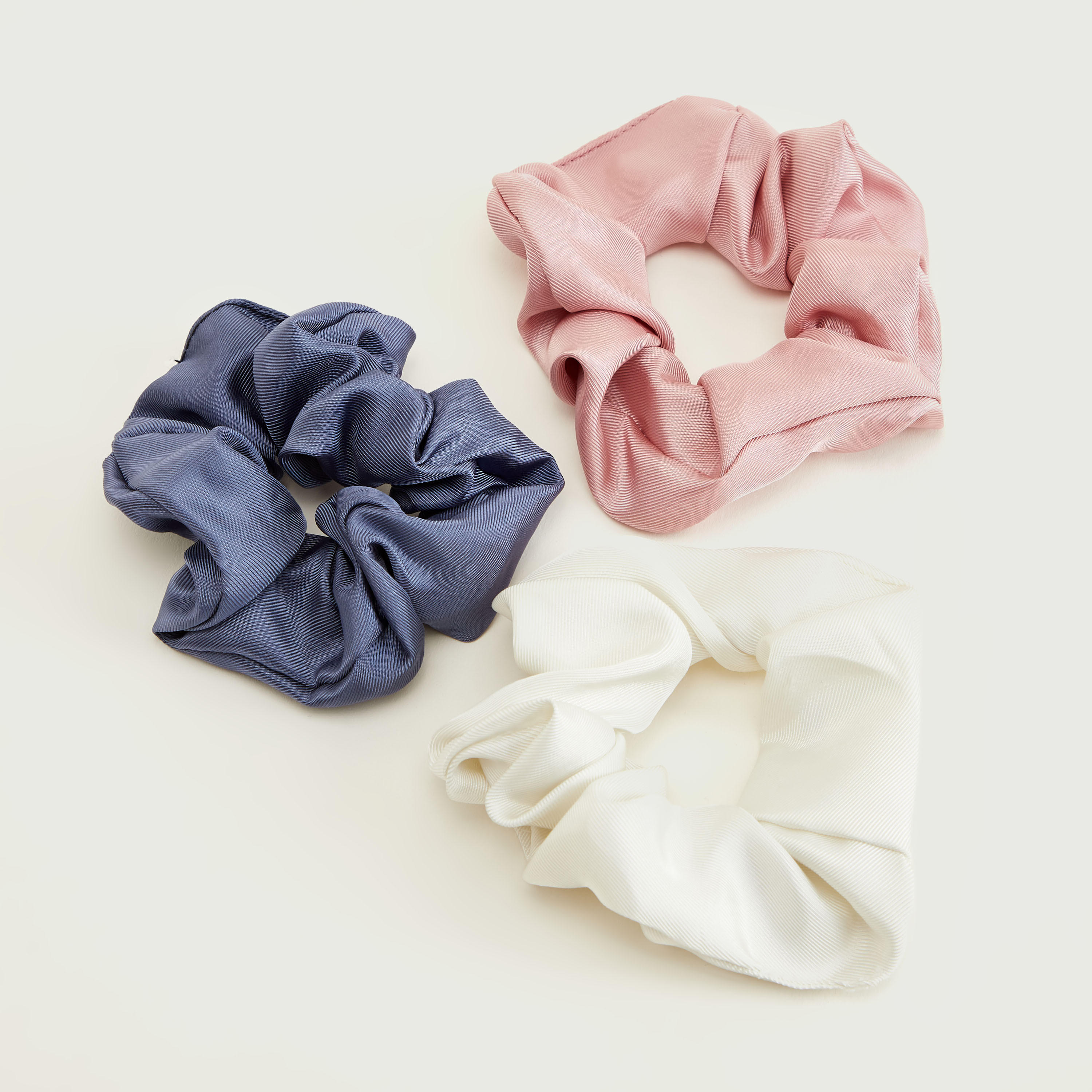 Set of 3 - Elasticated Fabric Hair Tie-women-hairaccessories-image-3