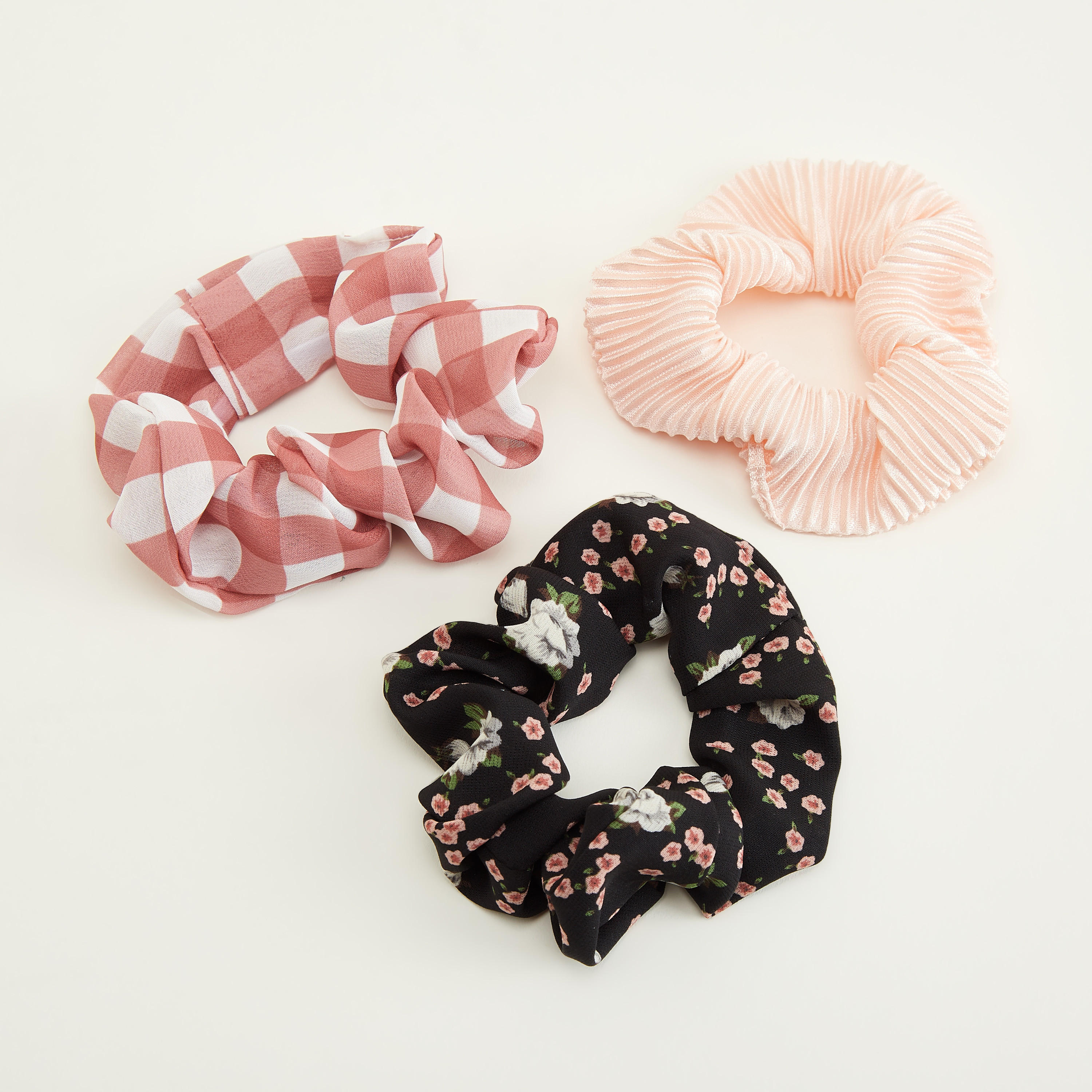 ربطات شعر قماشيّة مطّاطيّة ومتنوعة - طقم من 3 قطع-women-hairaccessories-image-3