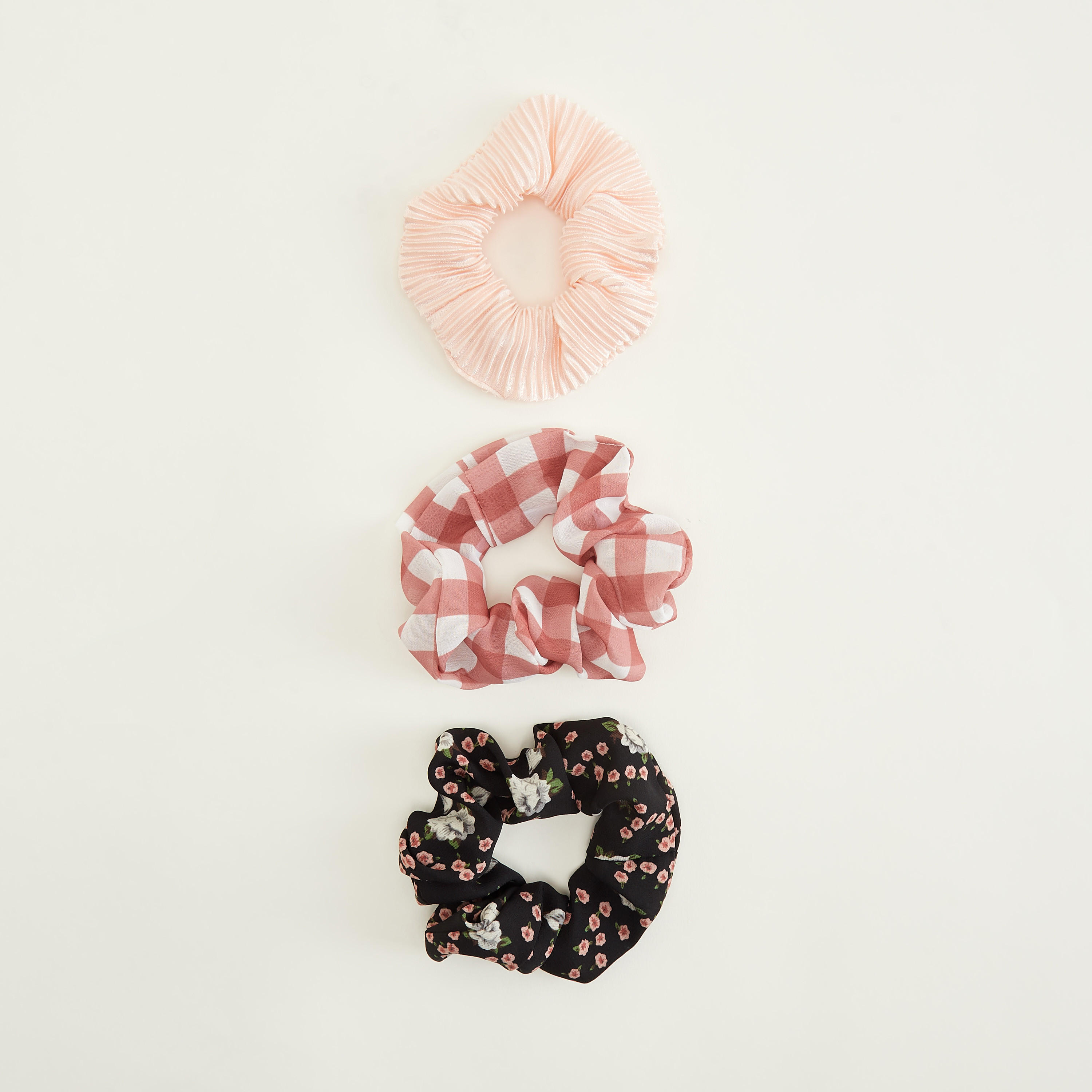 ربطات شعر قماشيّة مطّاطيّة ومتنوعة - طقم من 3 قطع-women-hairaccessories-image-4