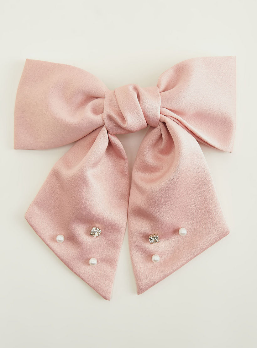 Embellished Bow Hair Clip-women-hairaccessories-image-1