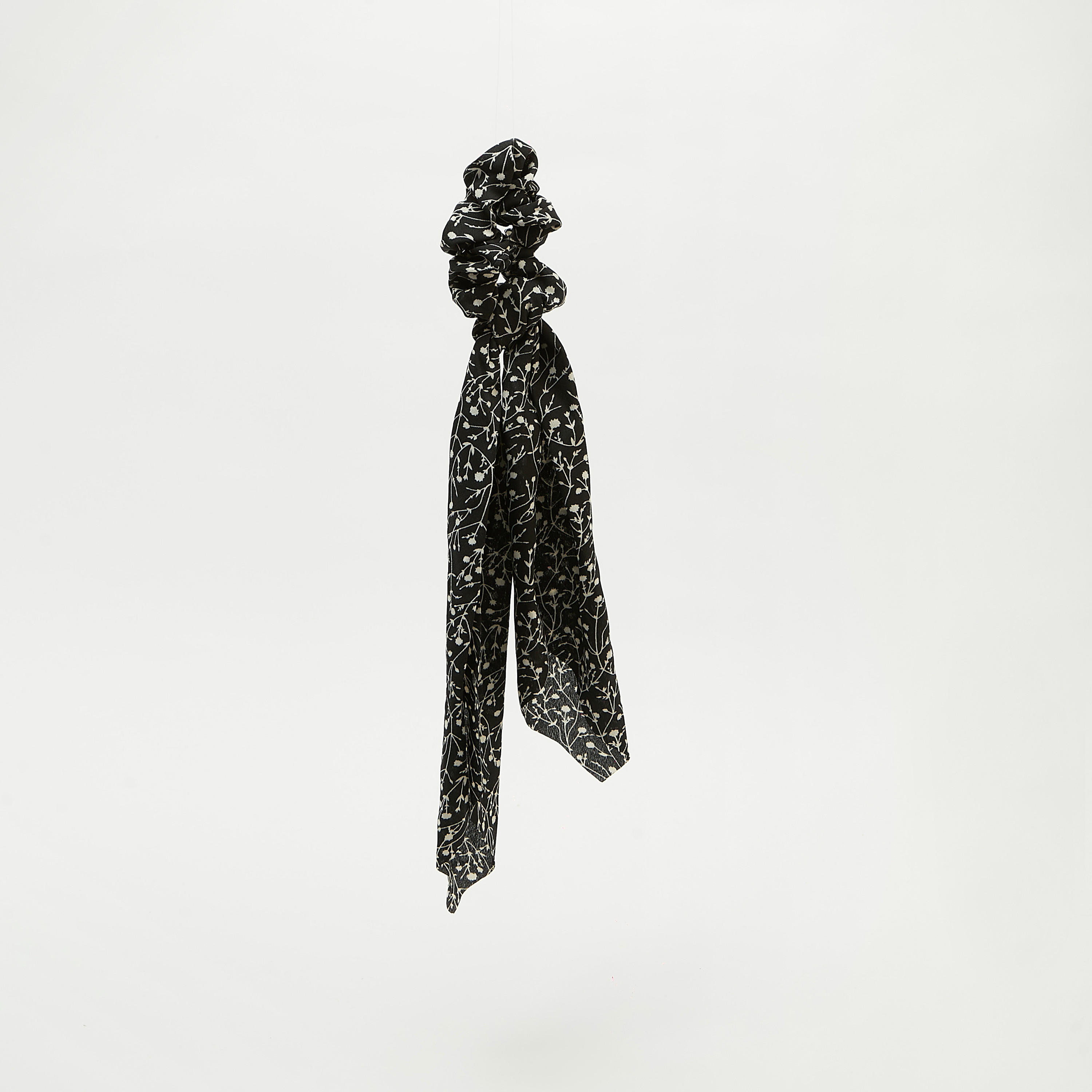 Floral Print Elasticated Hair Tie with Knot Detail-women-hairaccessories-image-3