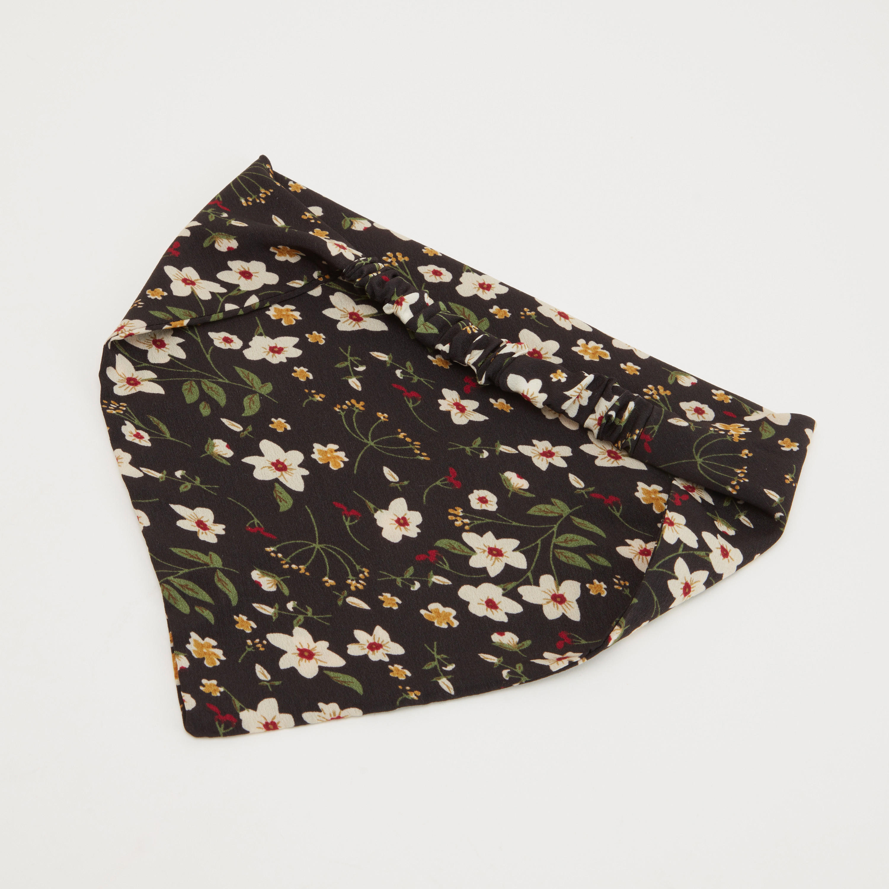 Floral Print Bandana with Elasticated Strap-women-hairaccessories-image-1