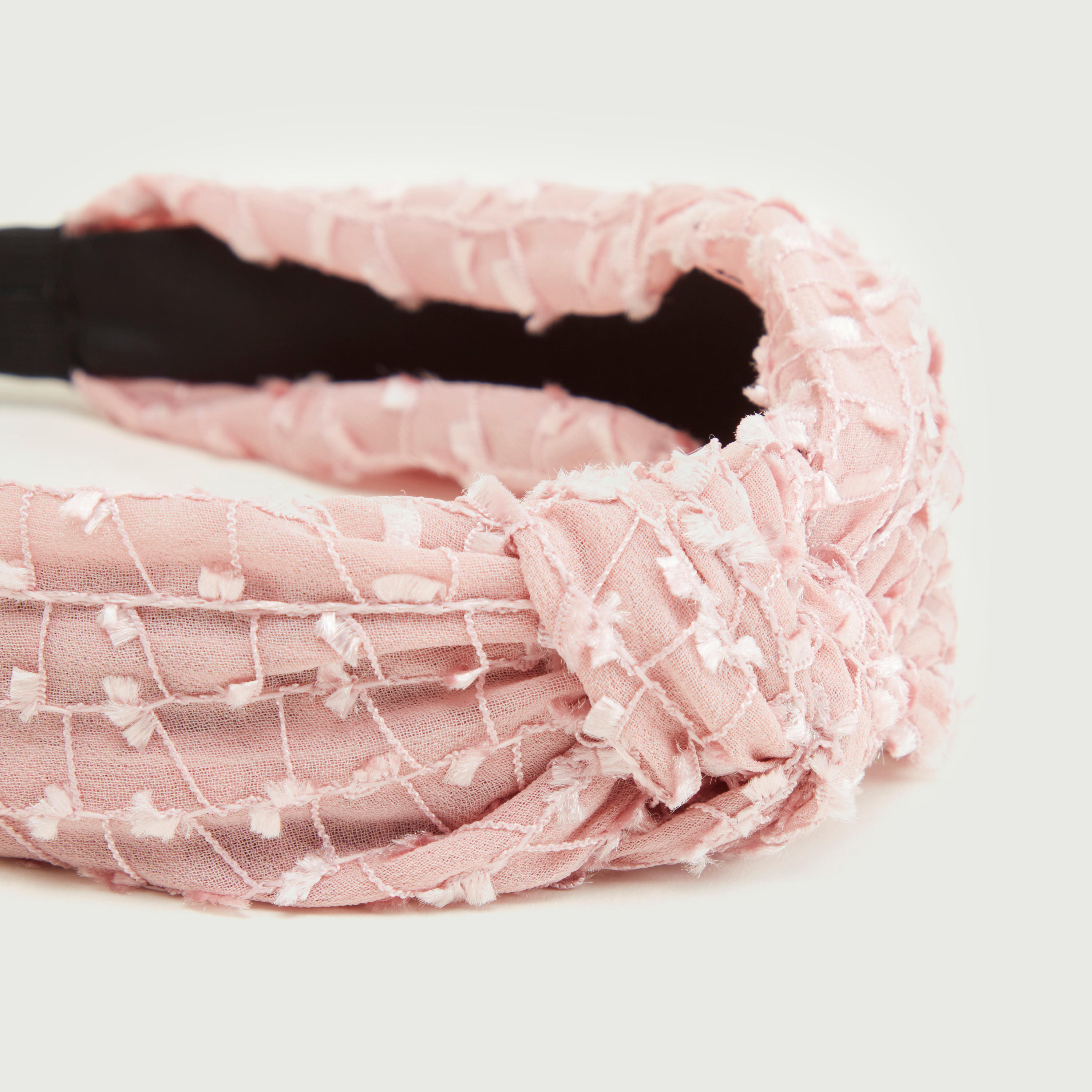Textured Hair Band with Knot Detail-women-hairaccessories-image-3